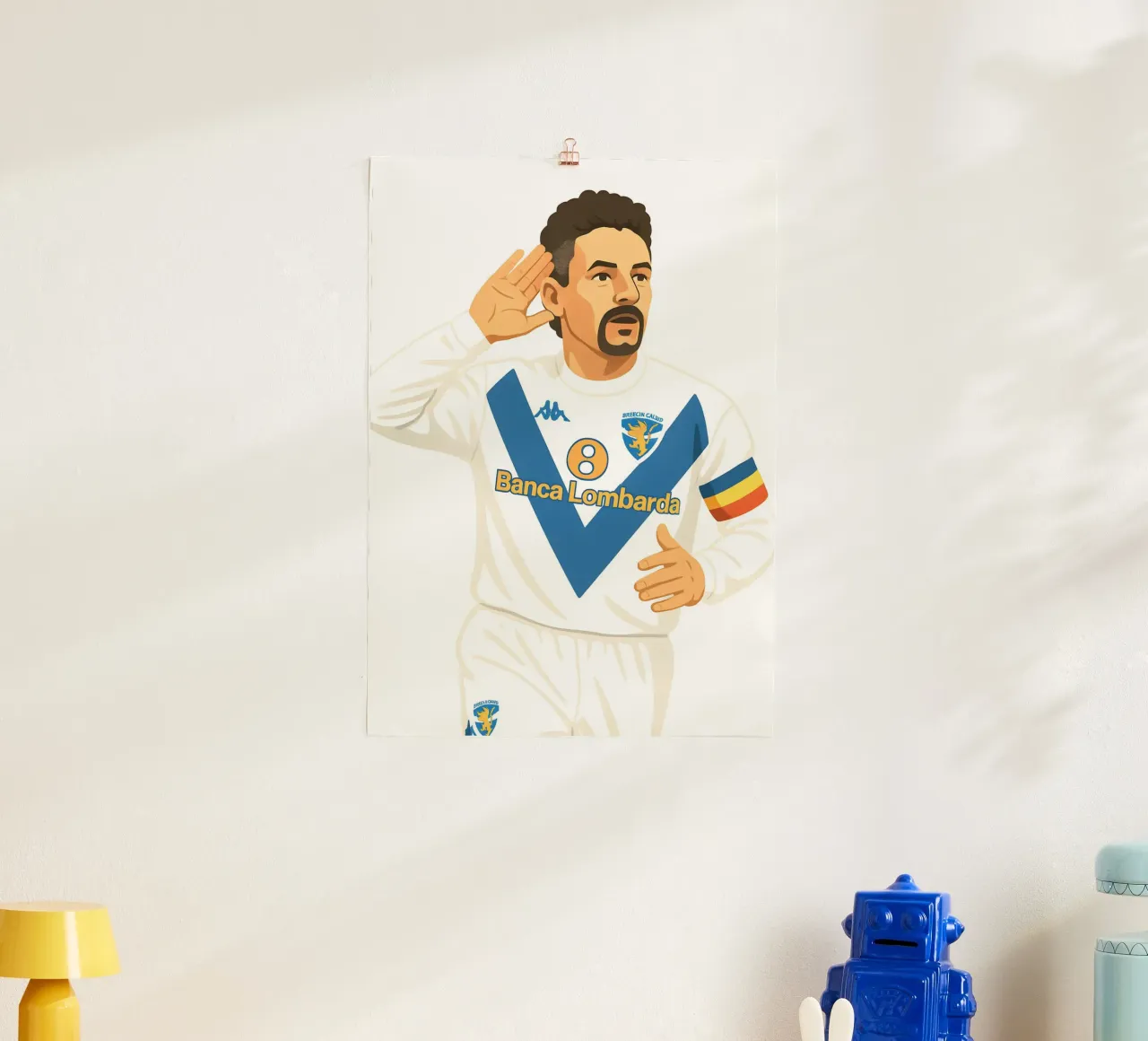 Roberto Baggio Minimalist poster da MoviesArt