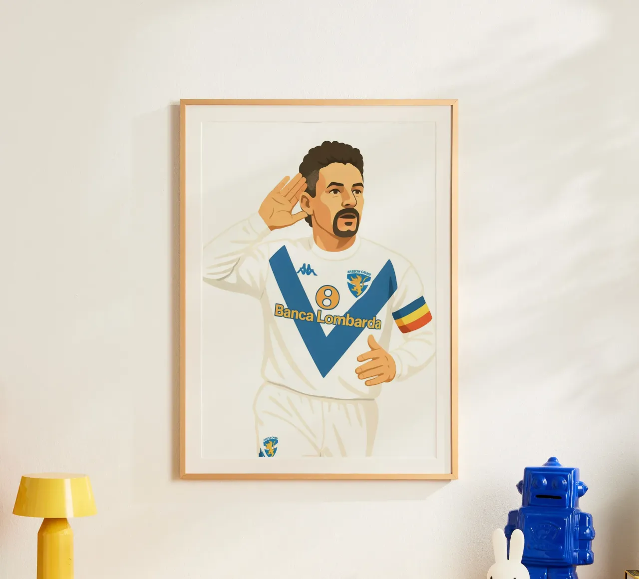 Roberto Baggio Minimalist poster da MoviesArt