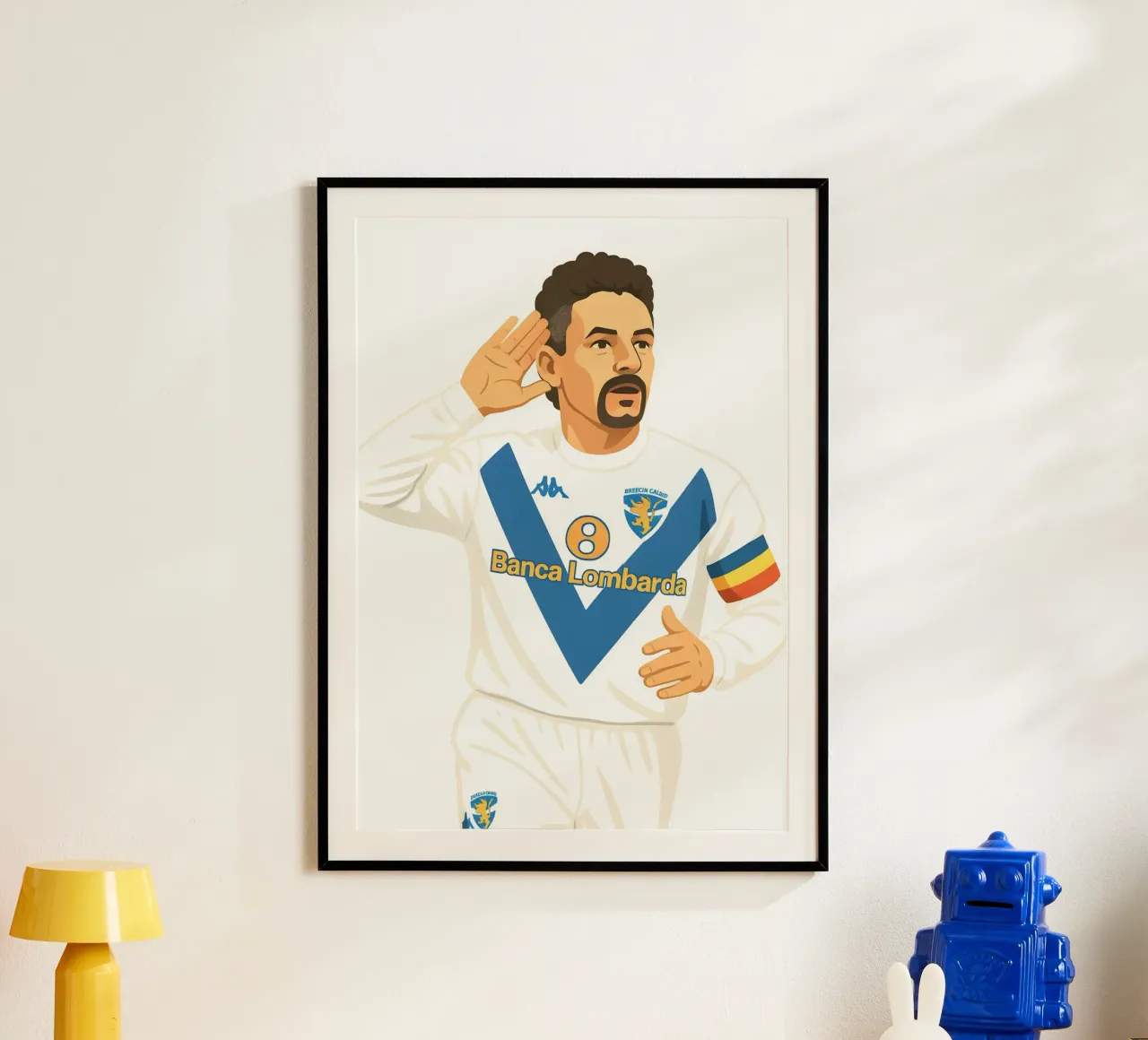Roberto Baggio Minimalist poster da MoviesArt