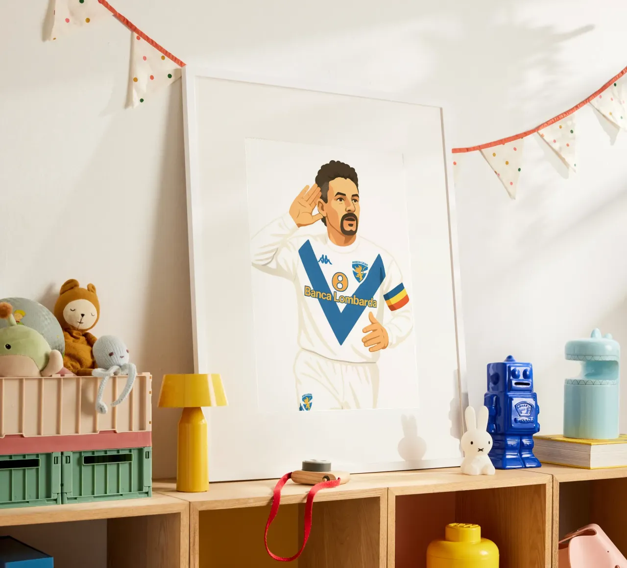 Roberto Baggio Minimalist poster da MoviesArt