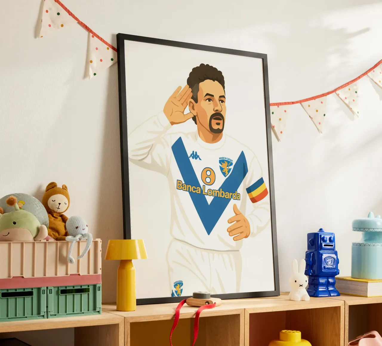 Roberto Baggio Minimalist poster da MoviesArt