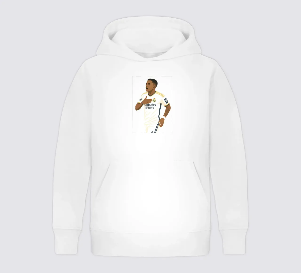 rodrygo Minimalist felpa bambino con cappuccio da MoviesArt