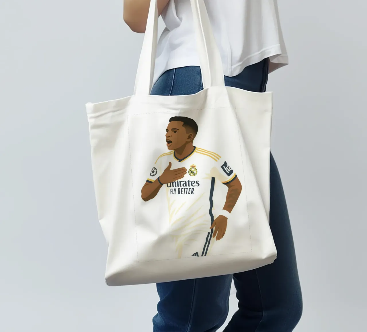 rodrygo Minimalist borsa in juta da MoviesArt