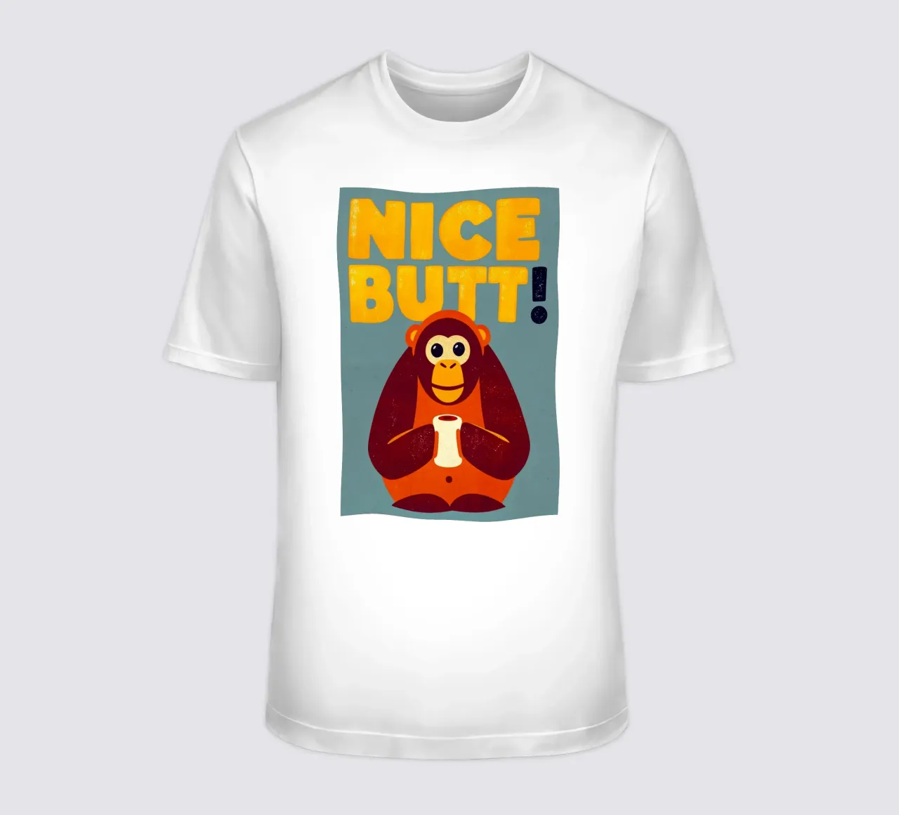 bella scimmia culo divertente WC t-shirt da ralliness