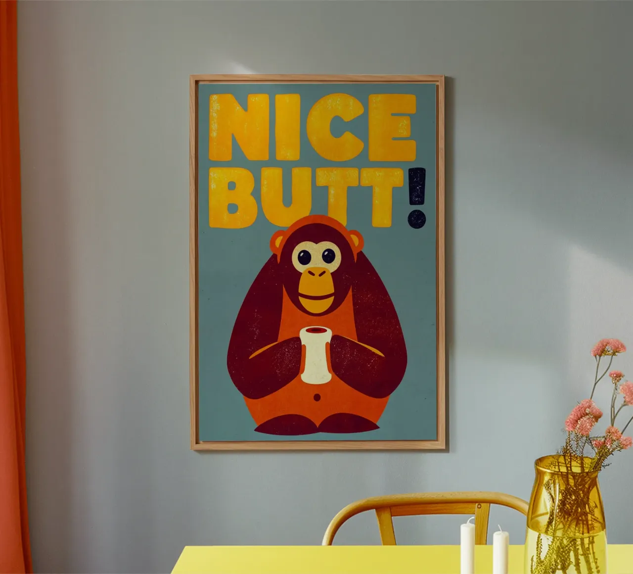 nice butt monkey funny toilet forex plate by ralliness