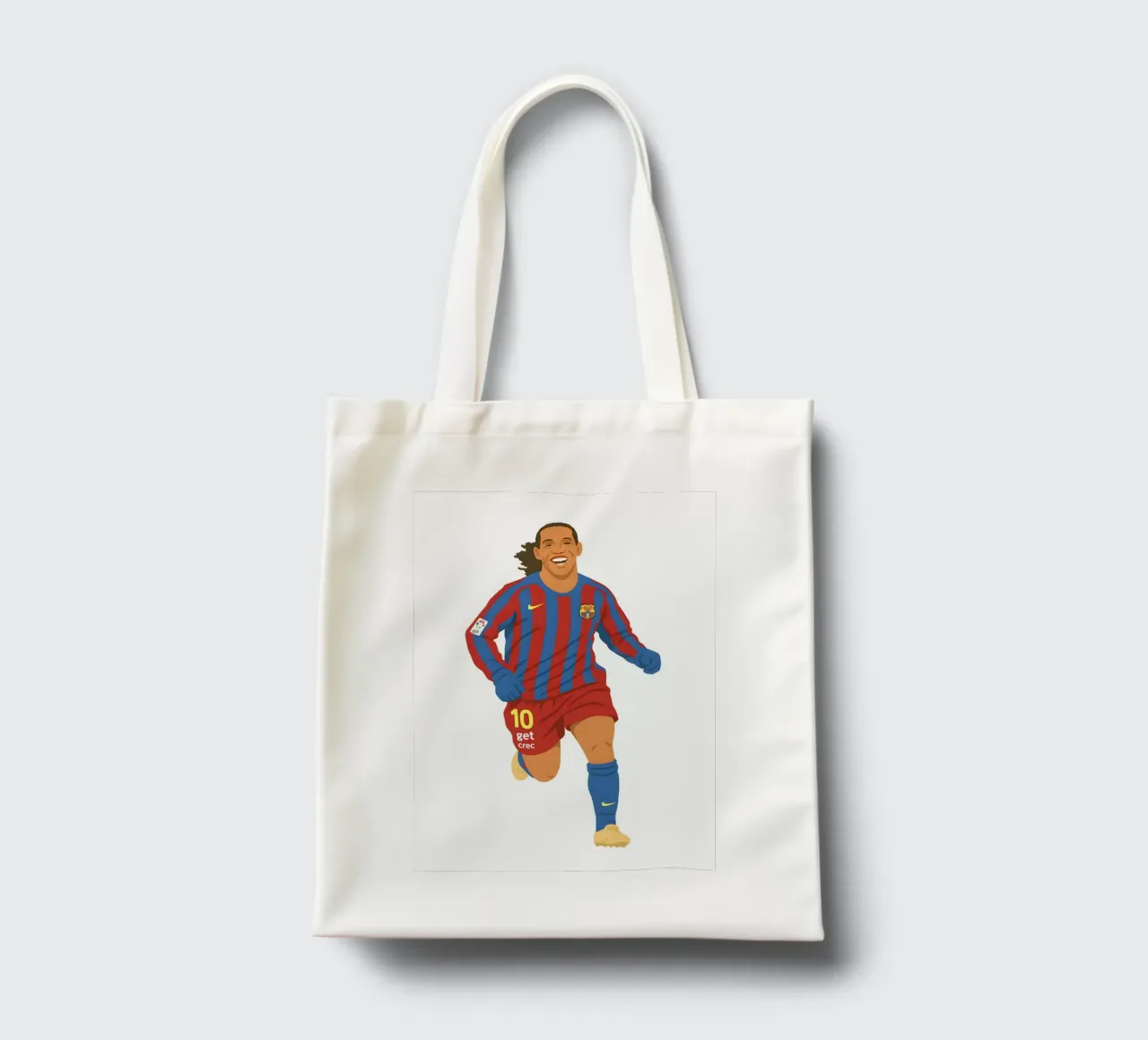 ronaldinho Minimalist borsa in juta da MoviesArt