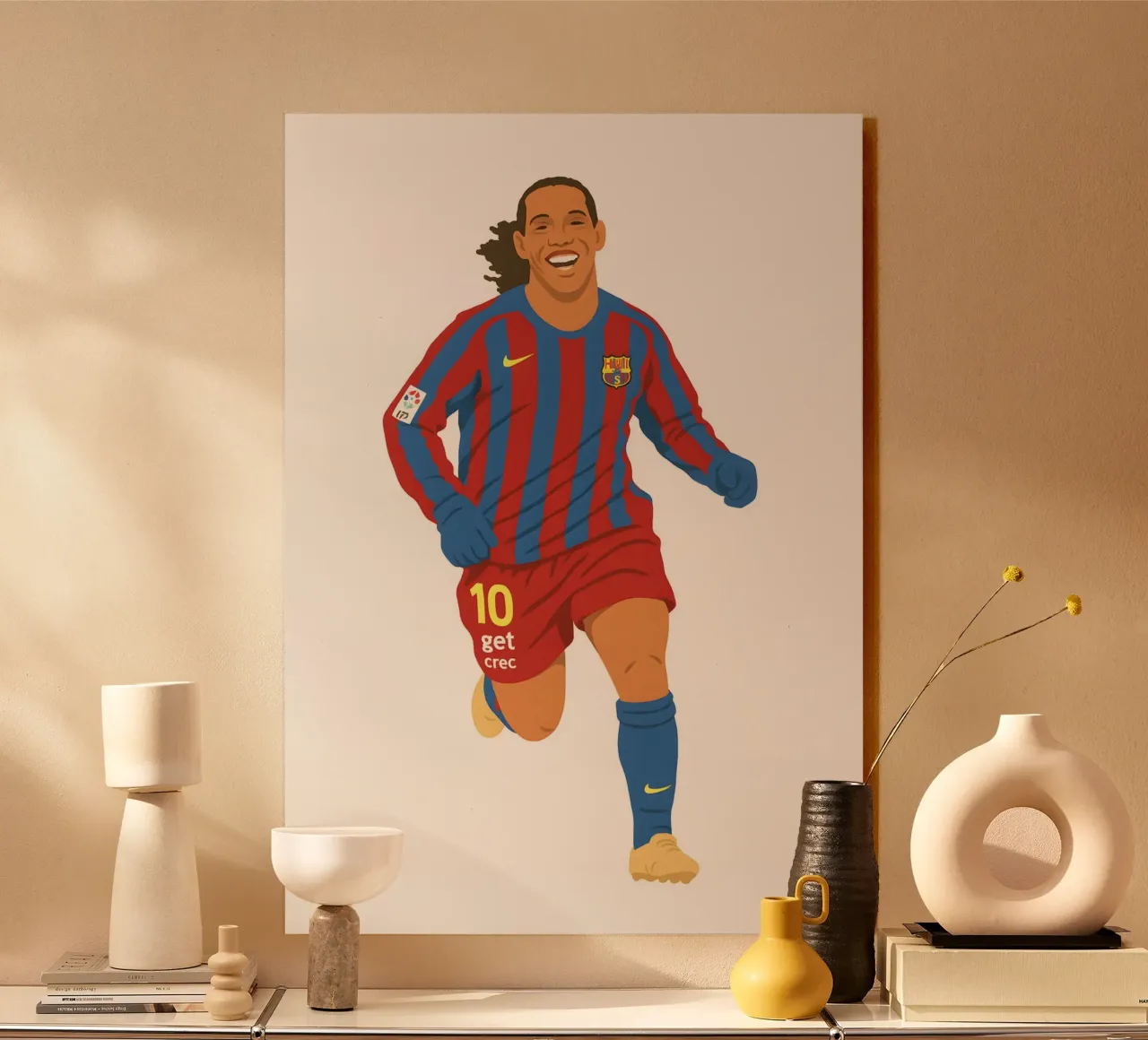 ronaldinho Minimalist plexiglass da MoviesArt