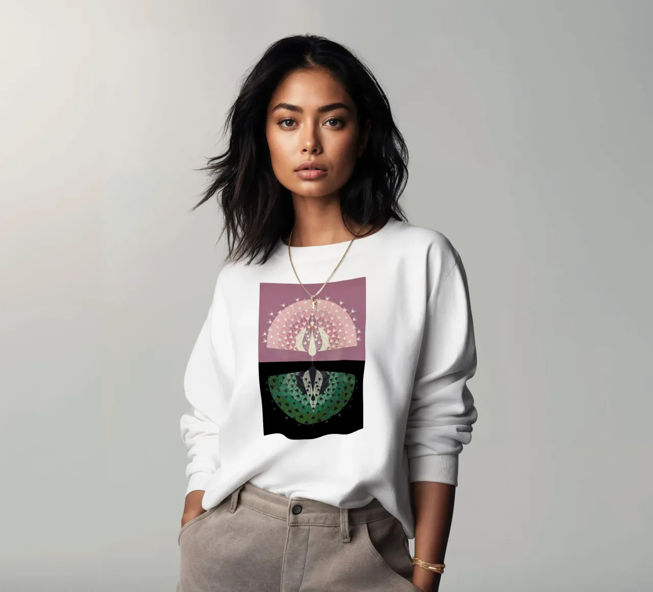 Peacock sweatshirt van Dieter Braun