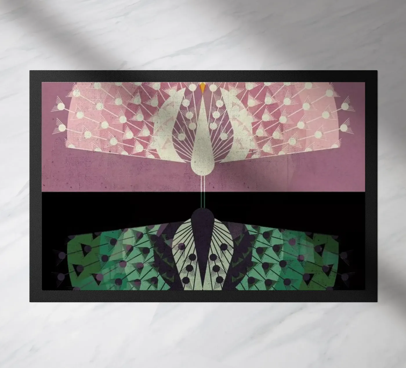 Peacock deurmat van Dieter Braun