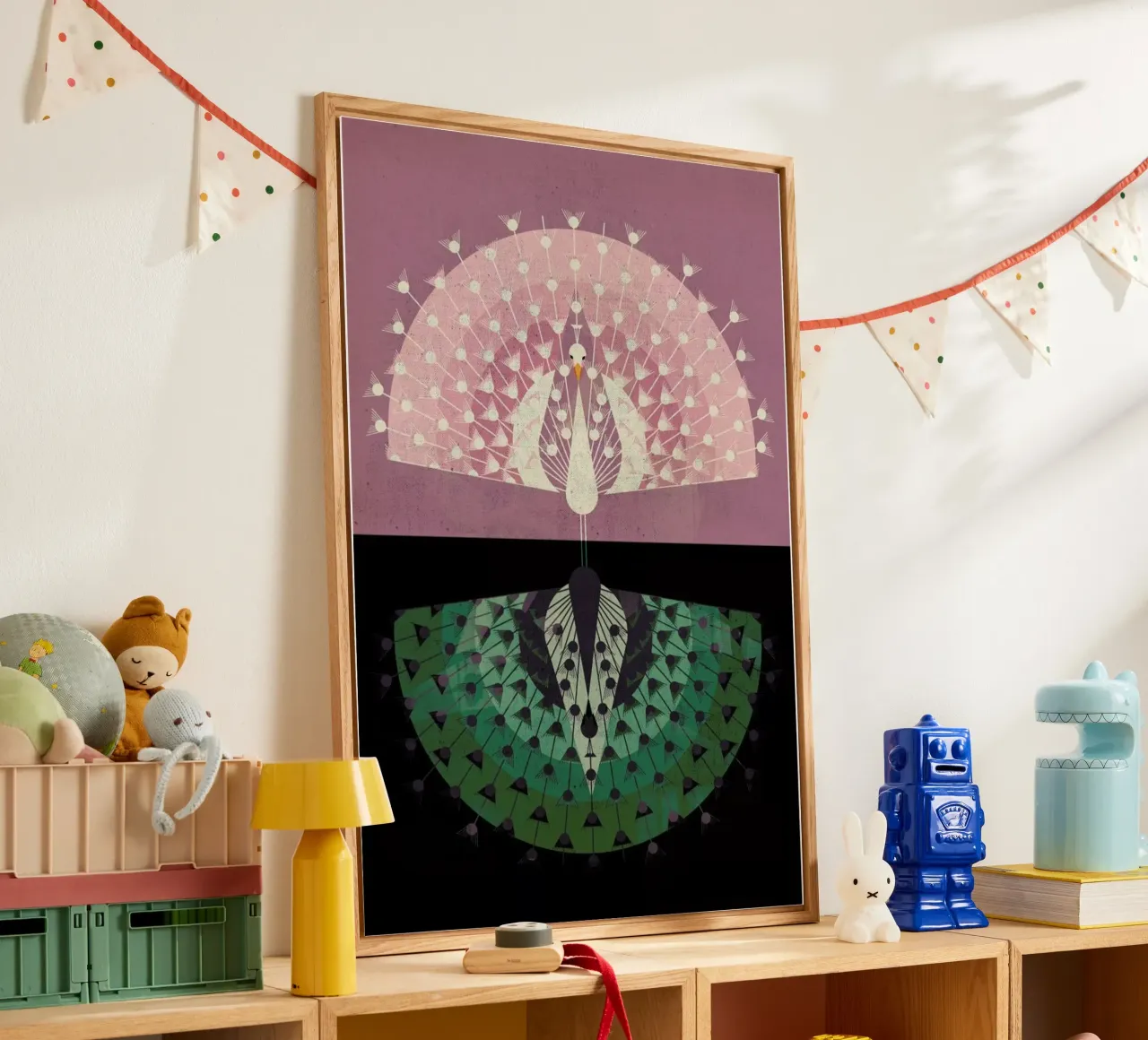 Peacock acryl van Dieter Braun