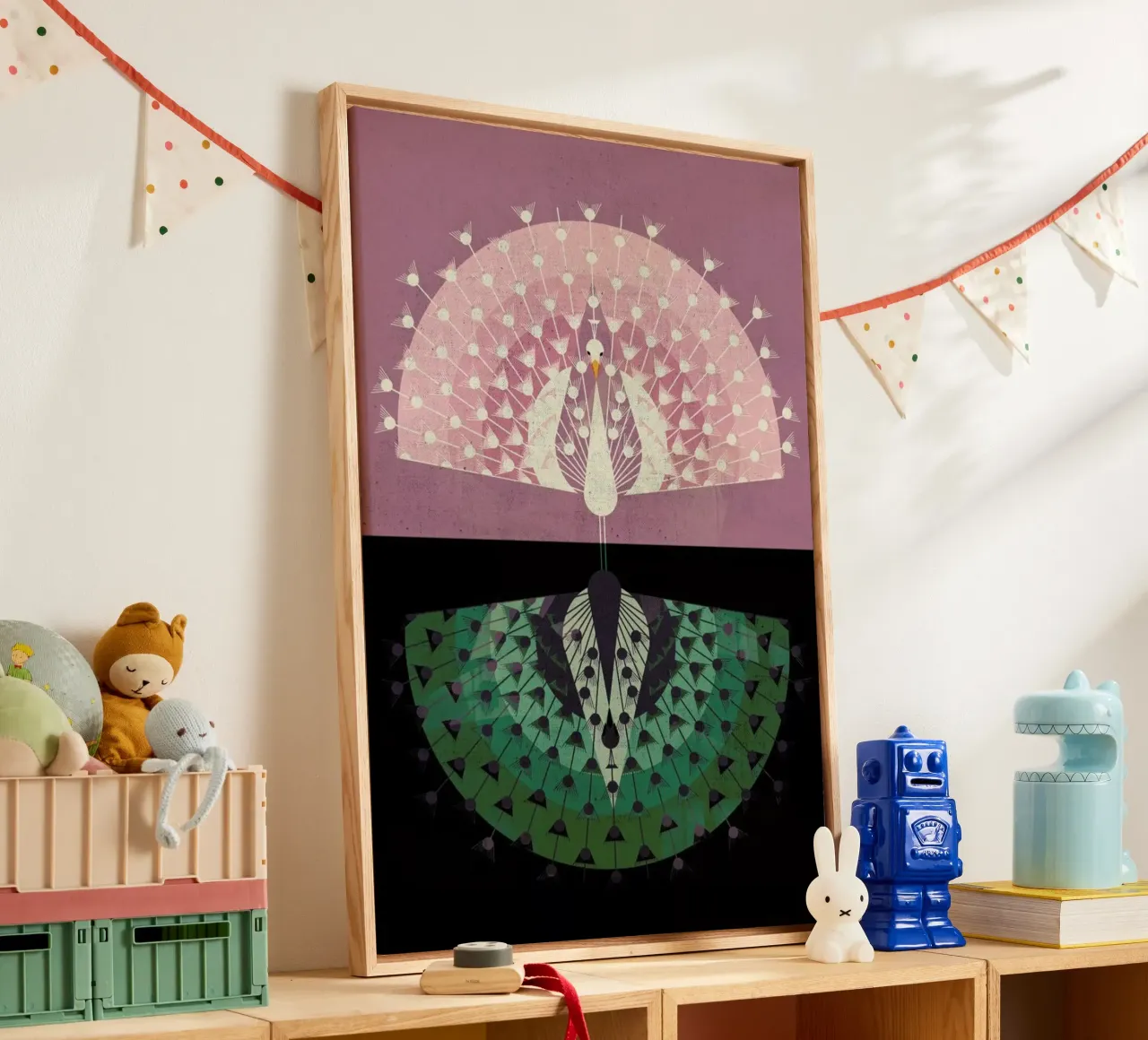 Peacock canvas by Dieter Braun