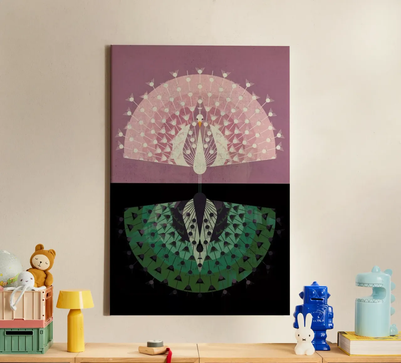 Peacock canvas by Dieter Braun