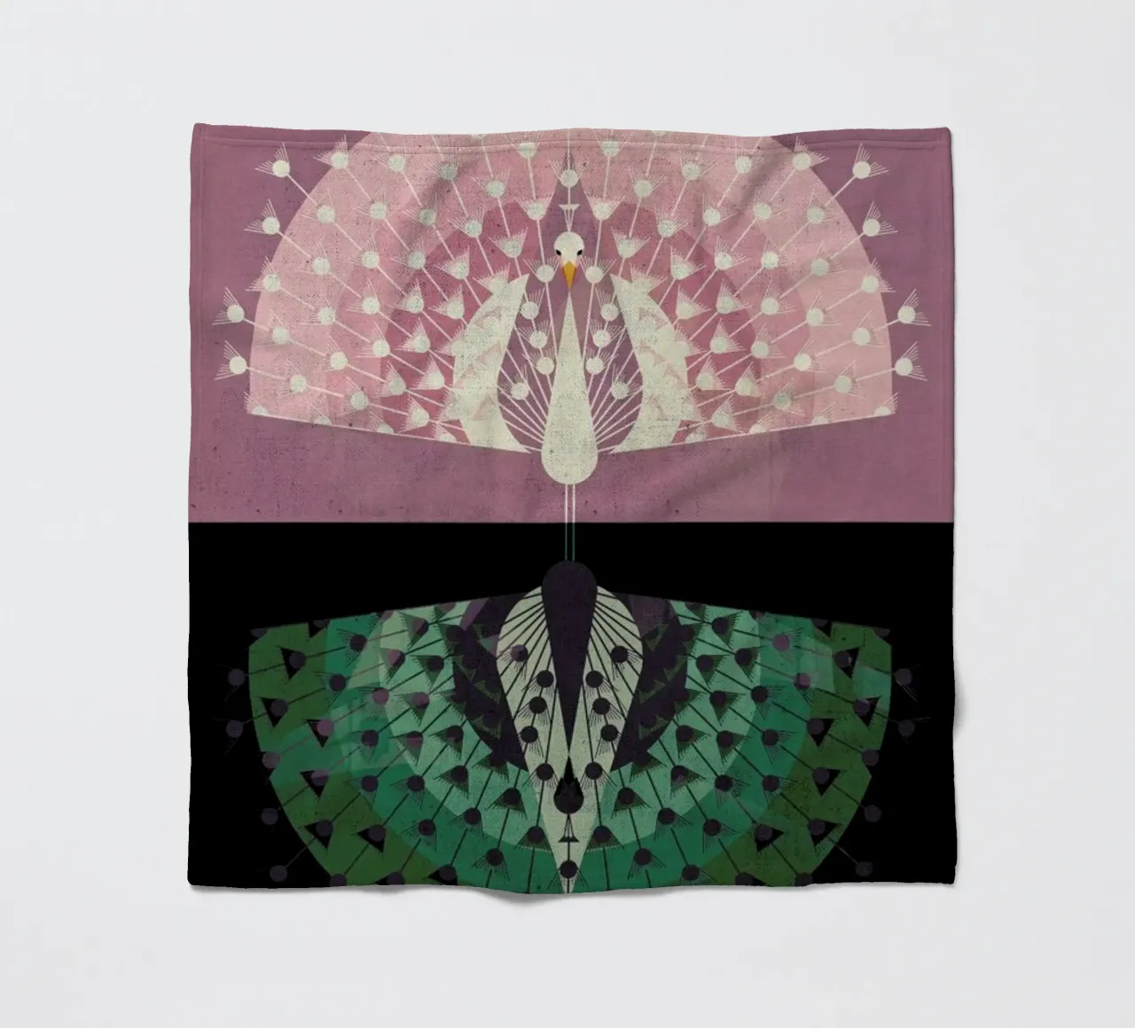 Peacock fleece blanket by Dieter Braun