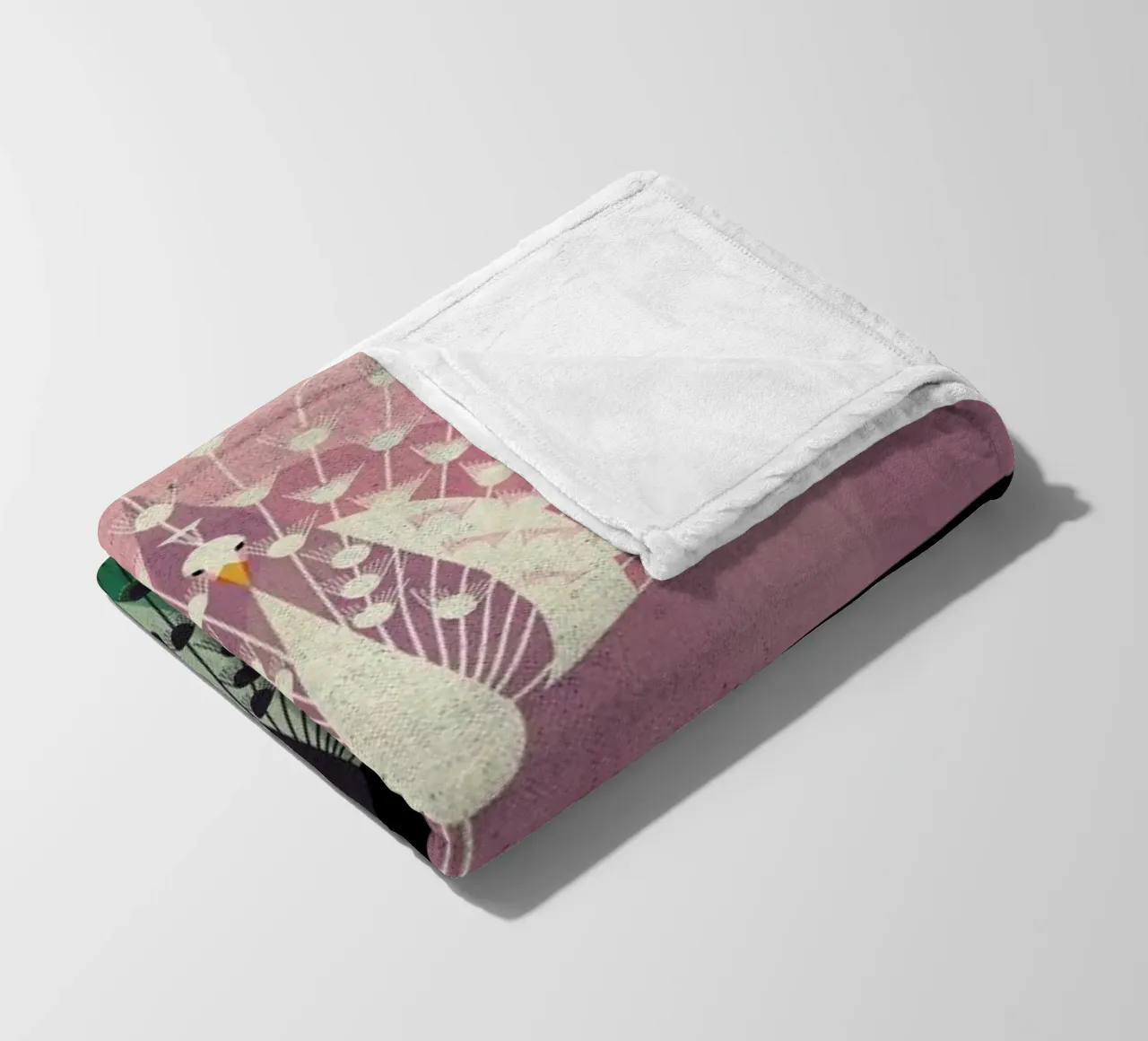 Peacock fleece blanket by Dieter Braun
