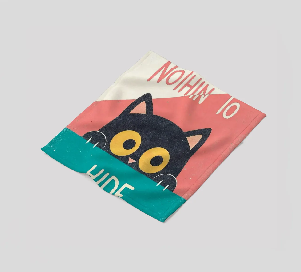 nothin to hide funny cat fleece blanket by ralliness