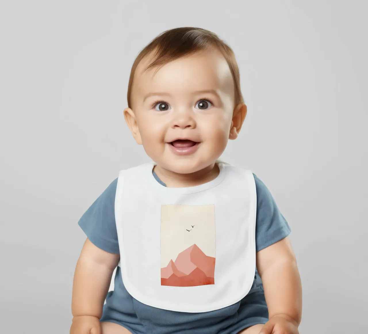 Zugspitze, Eins baby bib by Kubistika