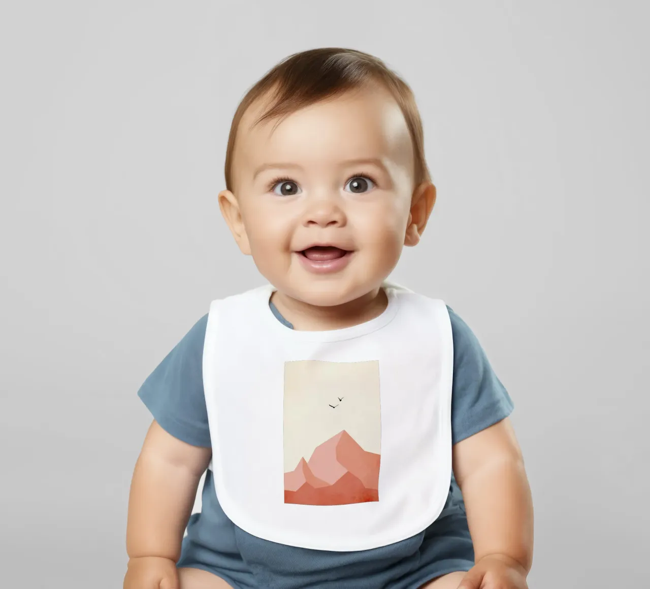 Zugspitze, Eins baby bib by Kubistika