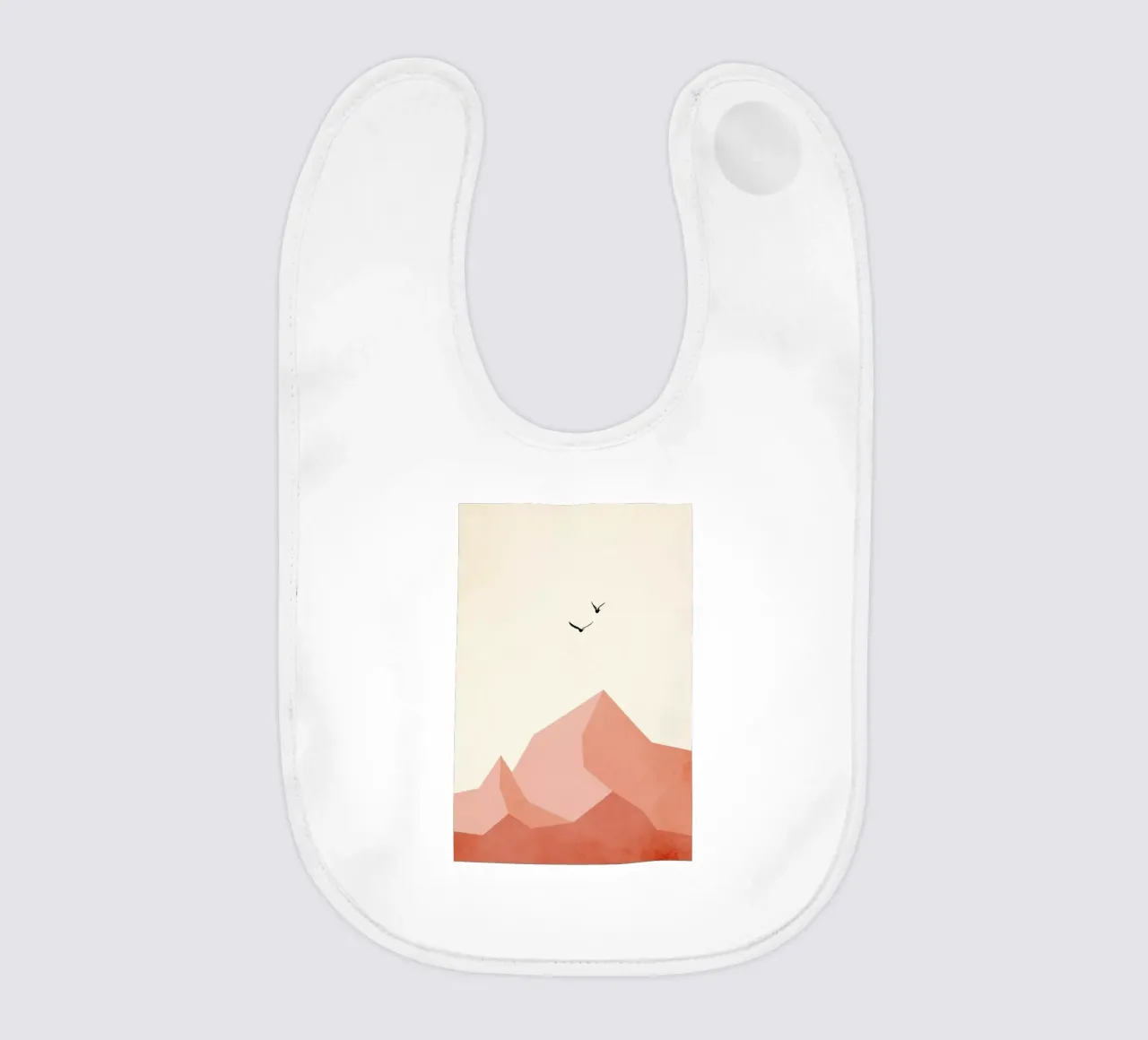 Zugspitze, Eins baby bib by Kubistika
