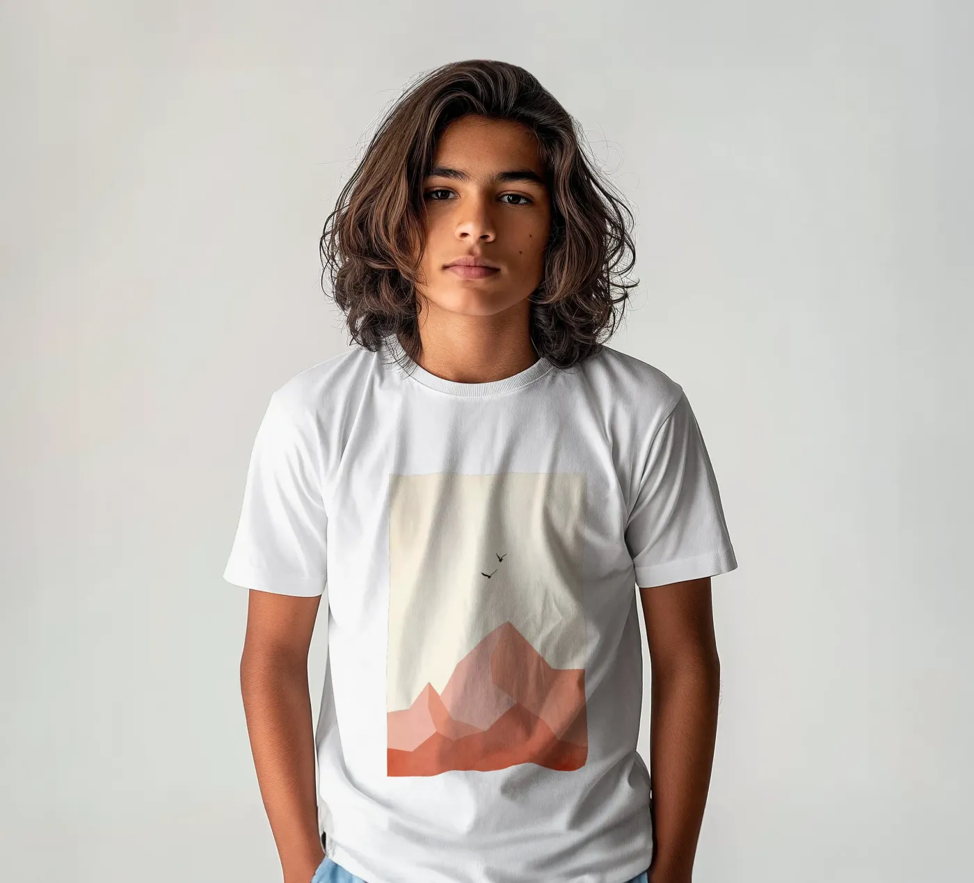 Zugspitze, Eins t-shirt bambini da Kubistika