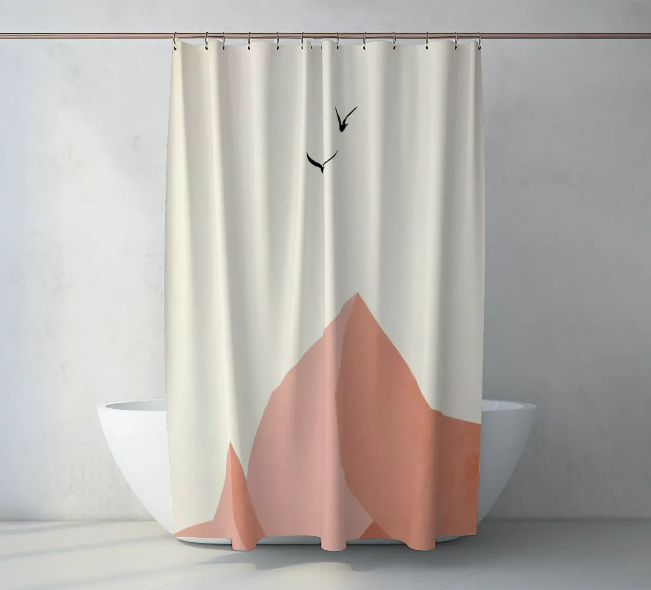 Zugspitze, Eins shower curtain by Kubistika