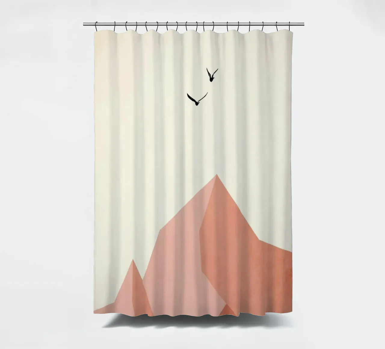 Zugspitze, Eins shower curtain by Kubistika