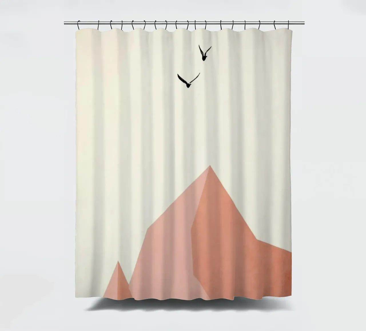 Zugspitze, Eins shower curtain by Kubistika
