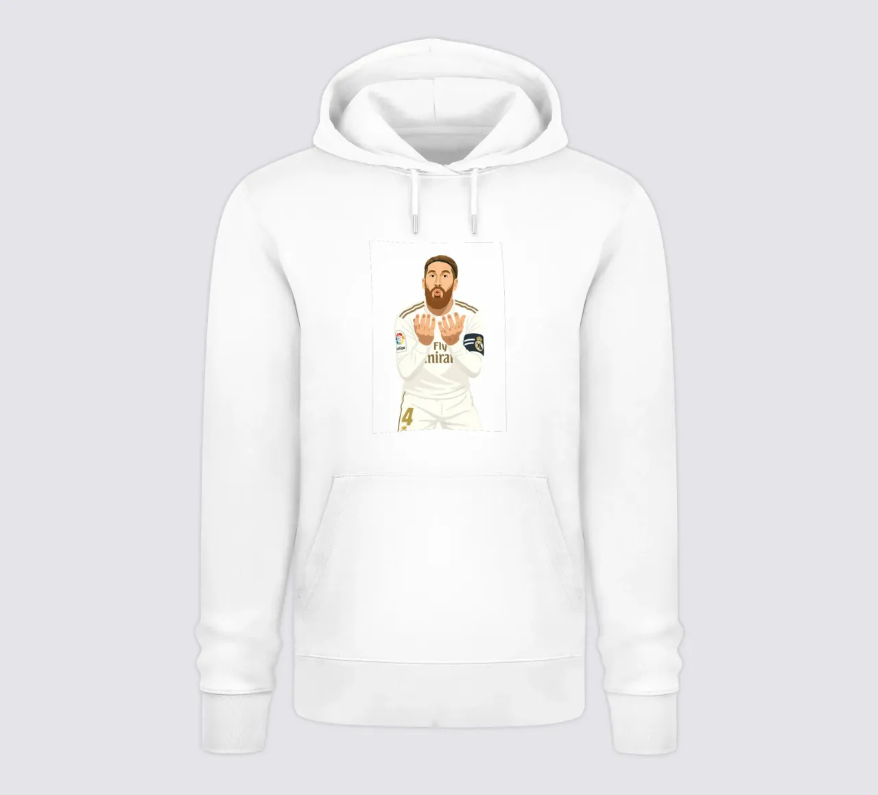 Sergio Ramos Minimalist felpa con cappuccio da MoviesArt