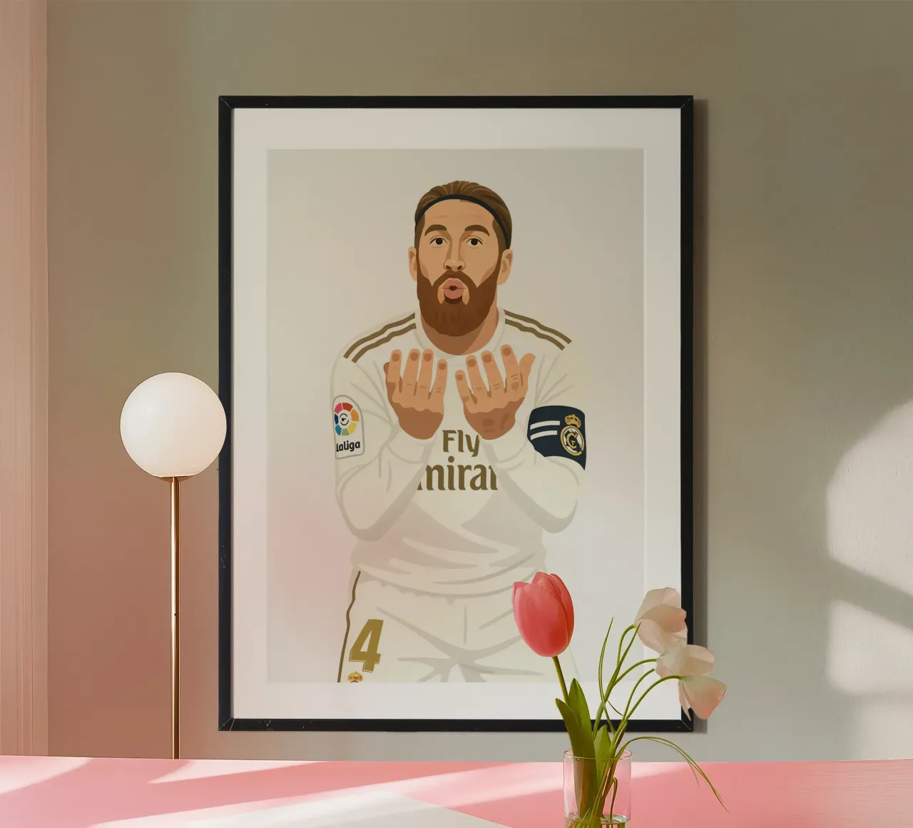 Sergio Ramos Minimalist hahnemühle by MoviesArt