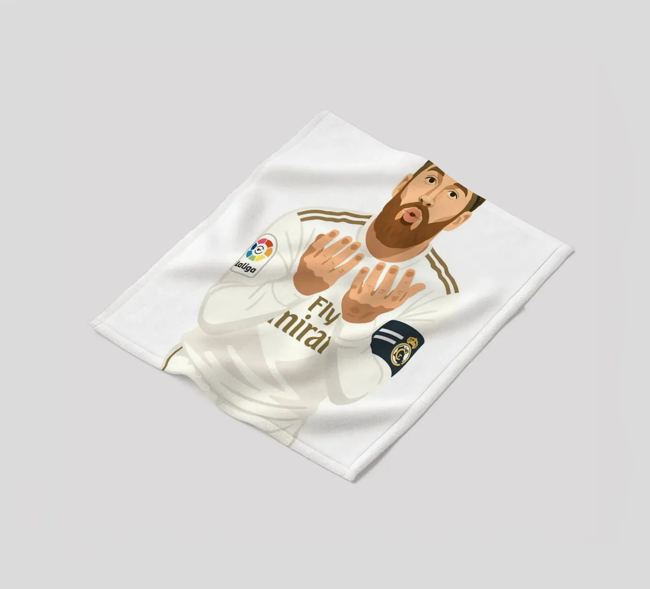 Sergio Ramos Minimalist coperta in pile da MoviesArt