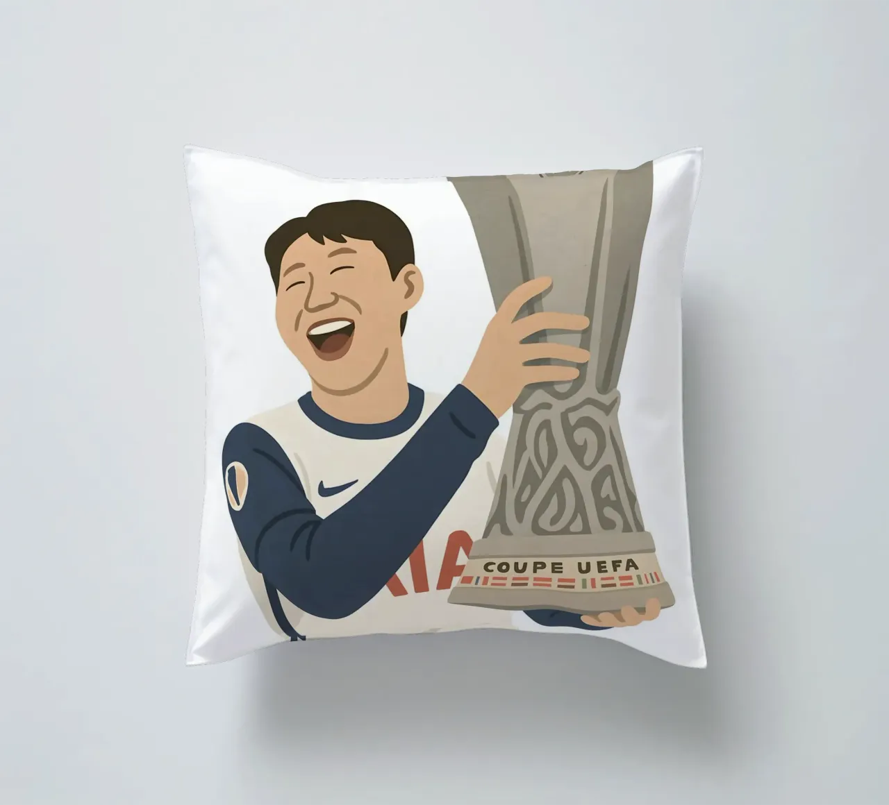 Son Heung-Min Minimalist cuscino da MoviesArt