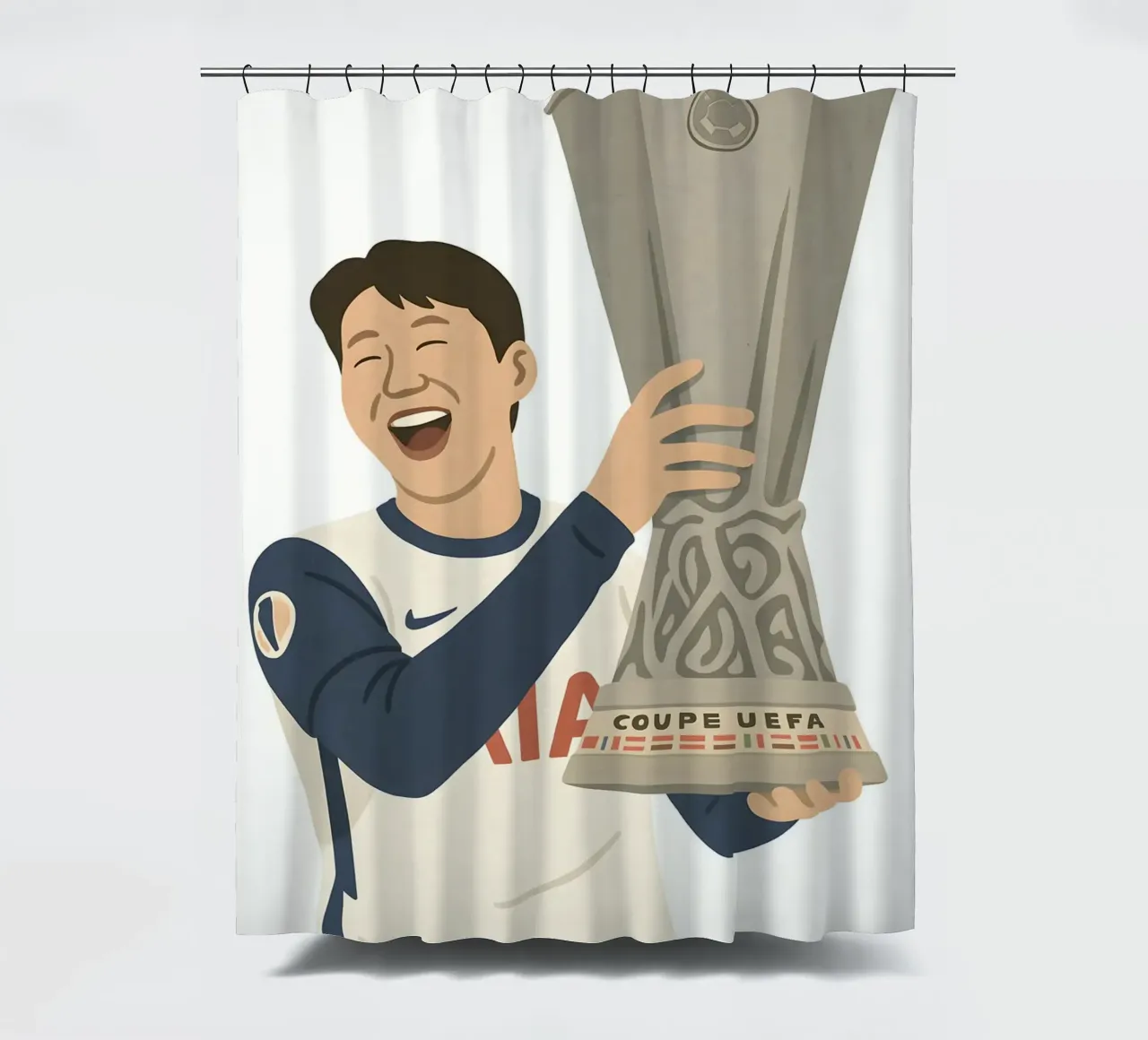 Son Heung-Min Minimalist tenda da doccia da MoviesArt