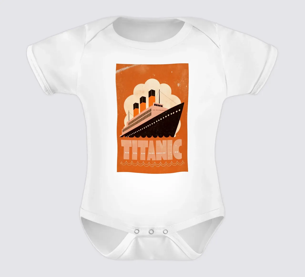 titanic movie short-sleeve baby romper by ralliness
