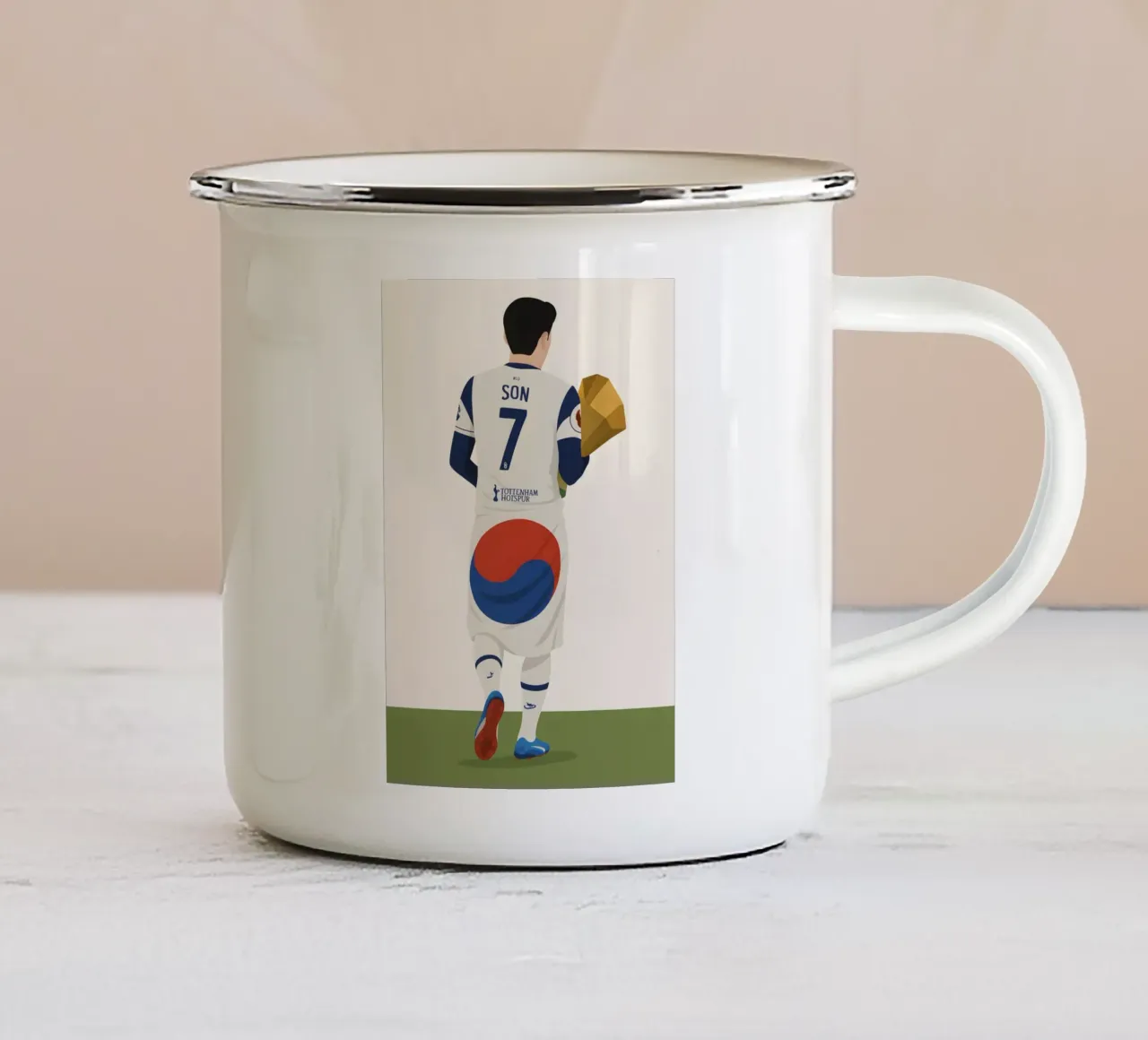 Son Heung-Min Minimalist tazza in smalto da MoviesArt