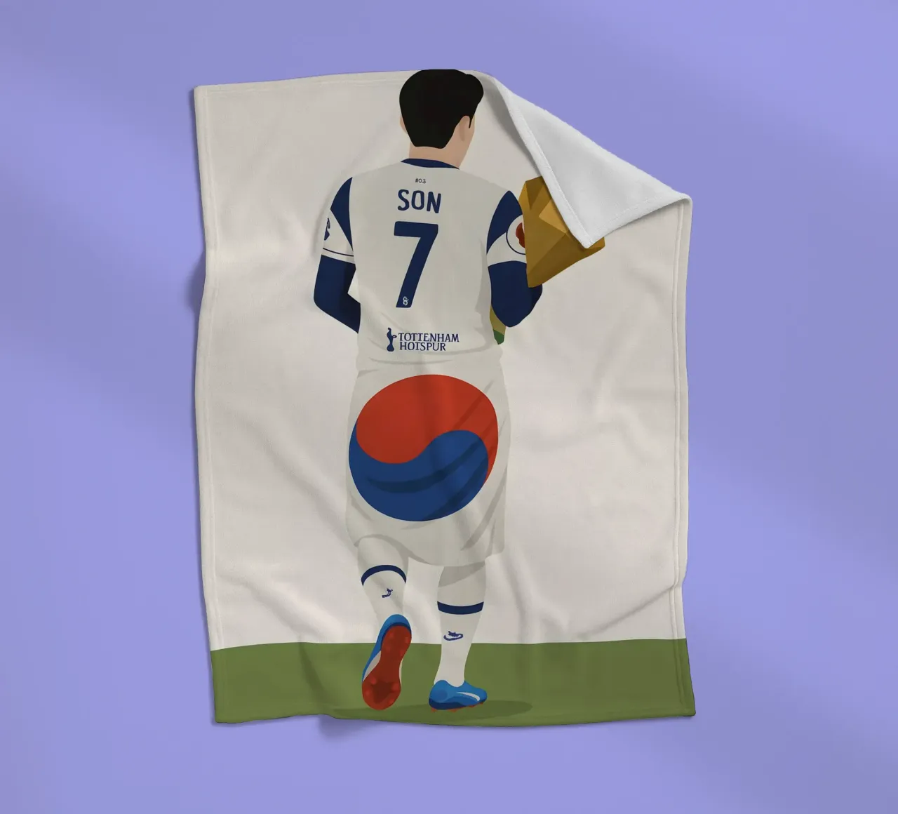 Son Heung-Min Minimalist coperta in pile da MoviesArt