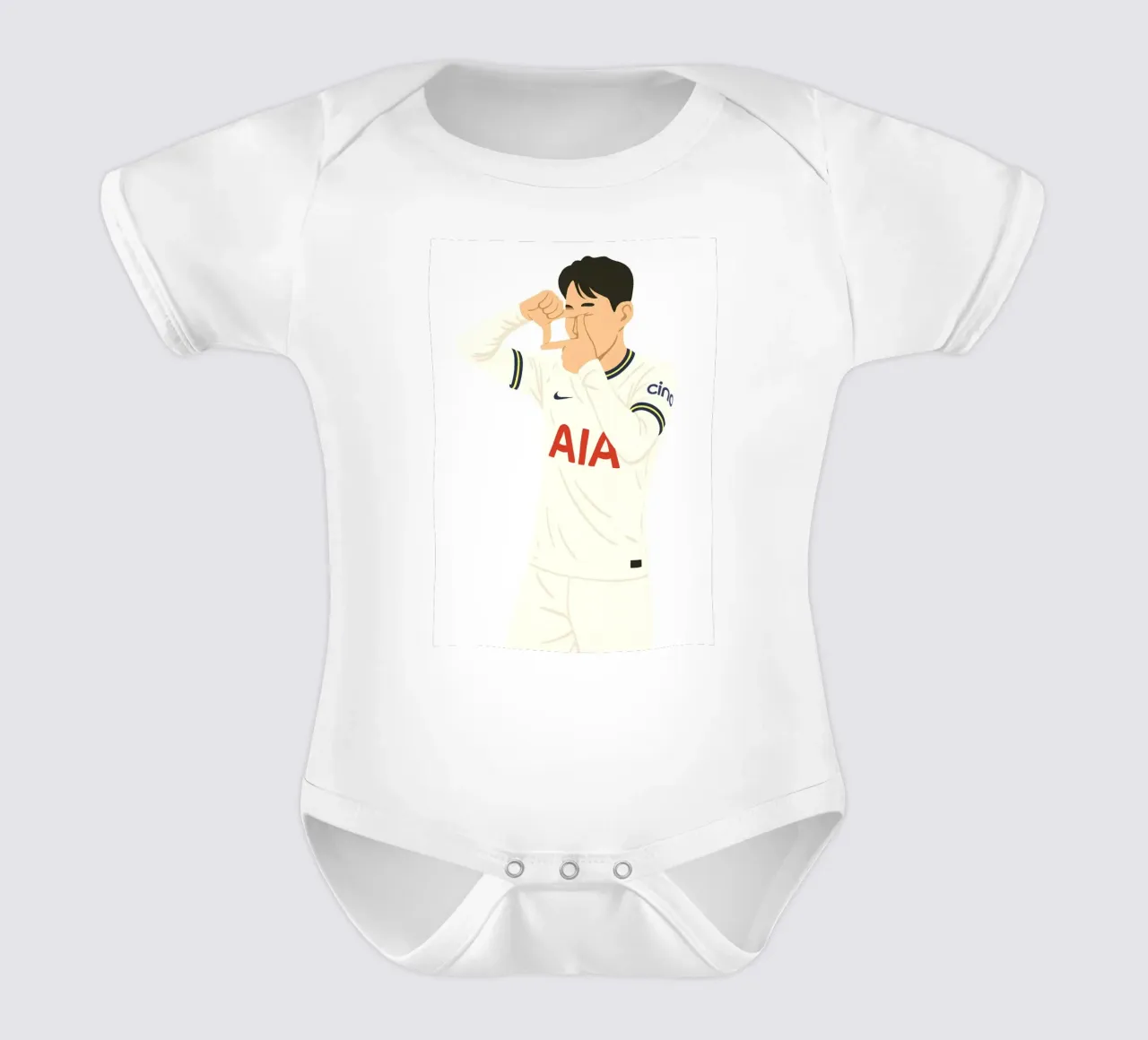 Son Heung-Min Minimalist body neonato maniche corte da MoviesArt