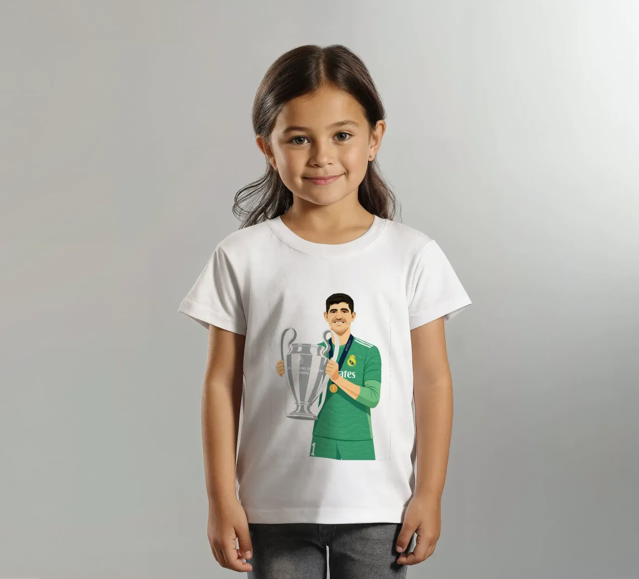 Thibaut Courtois Minimalist kids t-shirt by MoviesArt
