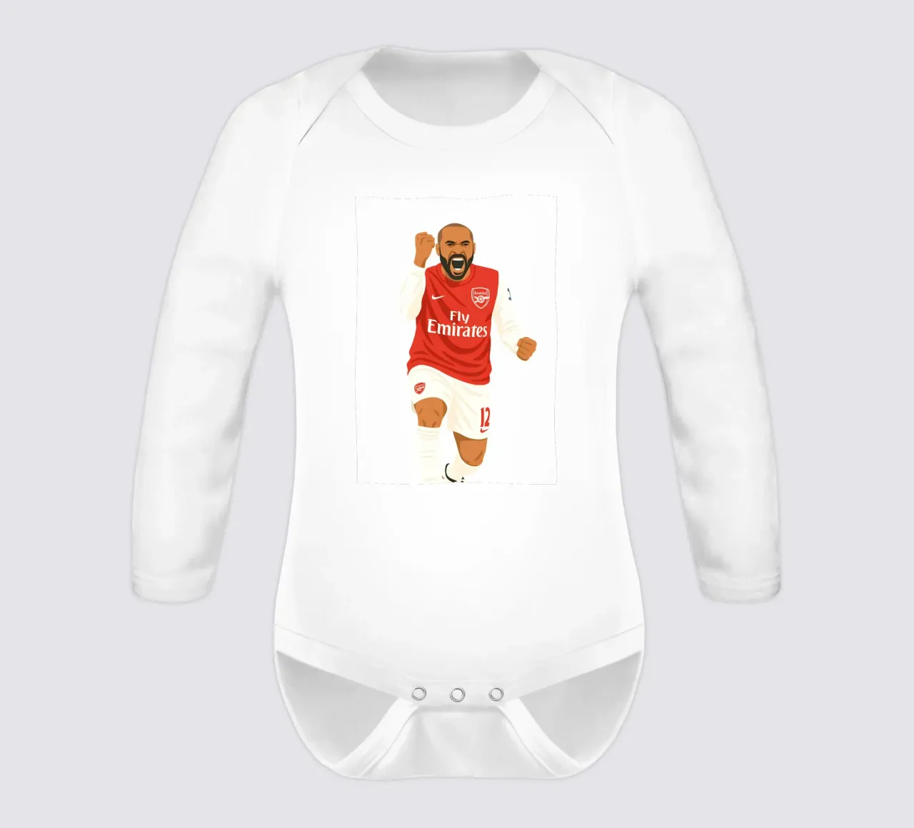 Thierry Henry Minimalist body neonato maniche lunghe da MoviesArt