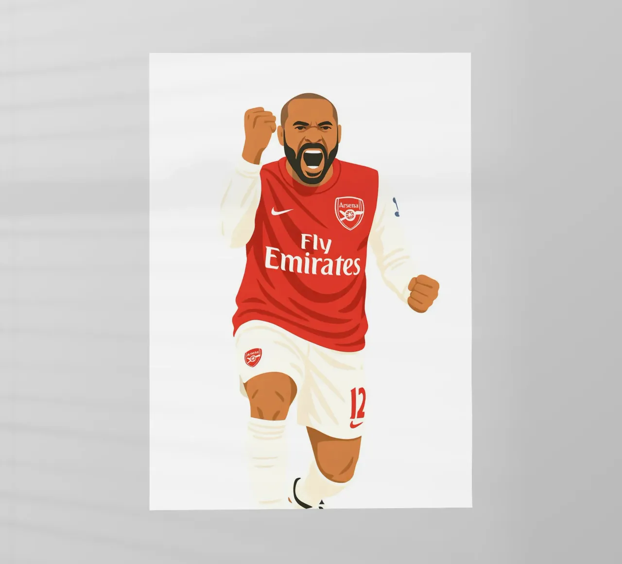 Thierry Henry Minimalist pellicola backlit da MoviesArt