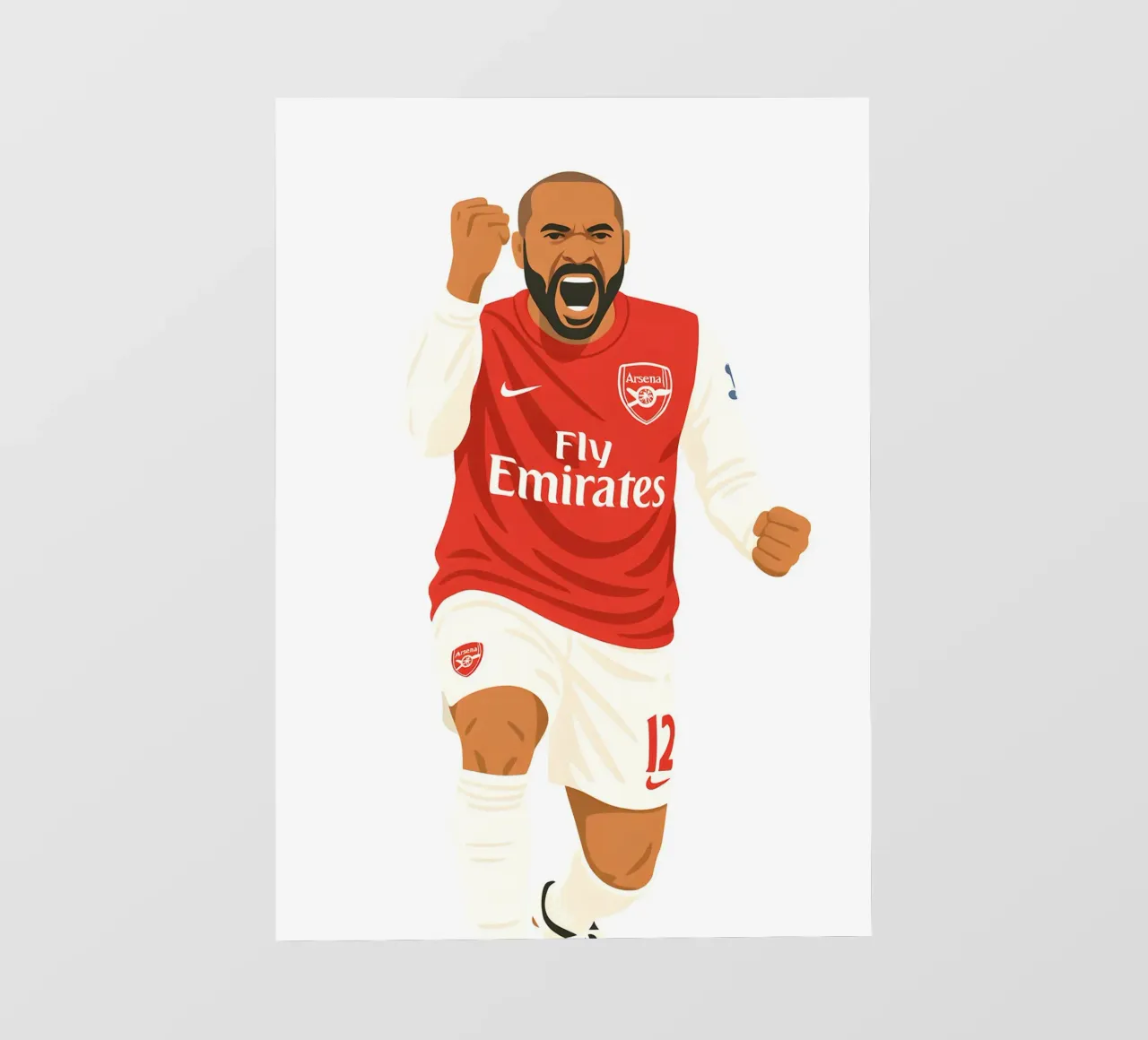 Thierry Henry Minimalist telo in pvc da MoviesArt