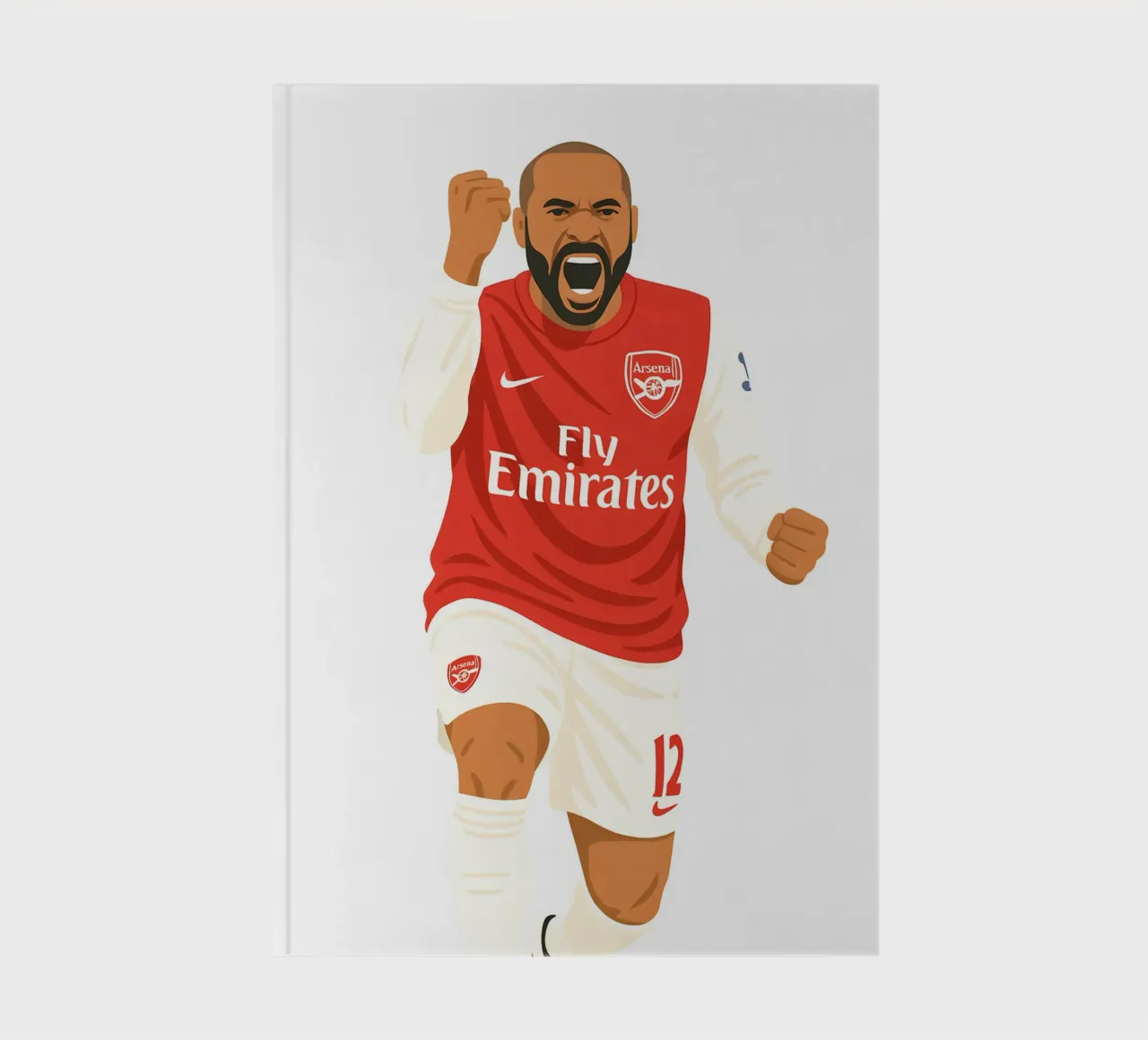 Thierry Henry Minimalist notebook by MoviesArt