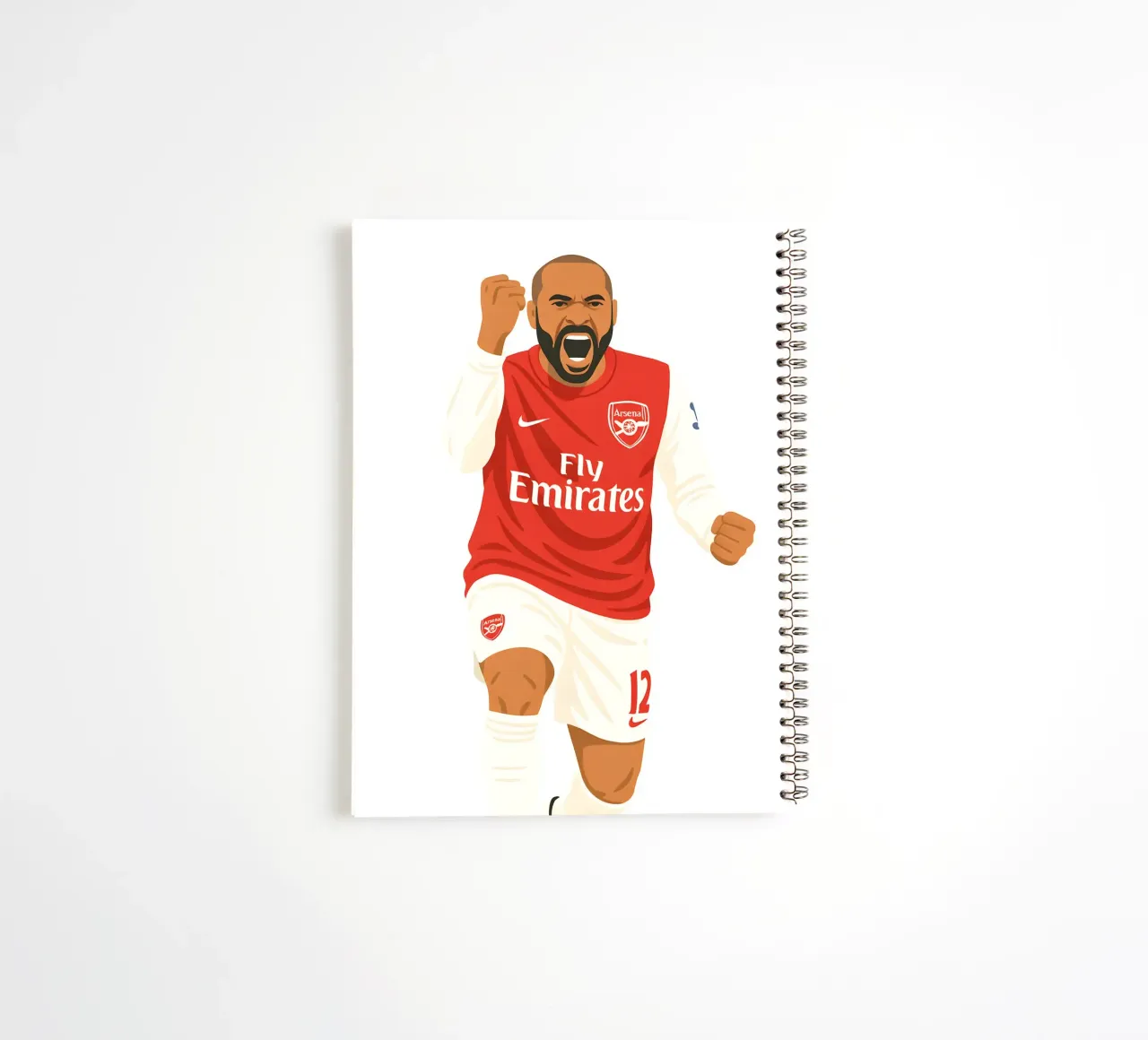 Thierry Henry Minimalist spiral notebook by MoviesArt