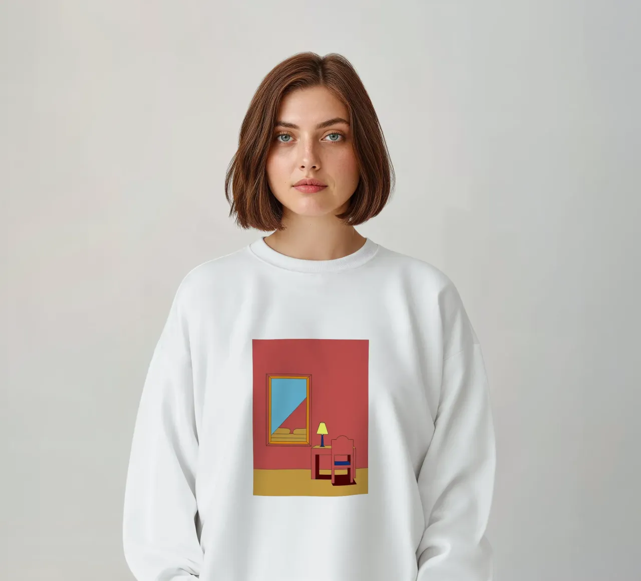 Mirror and Chair sweatshirt by OUR SHOP