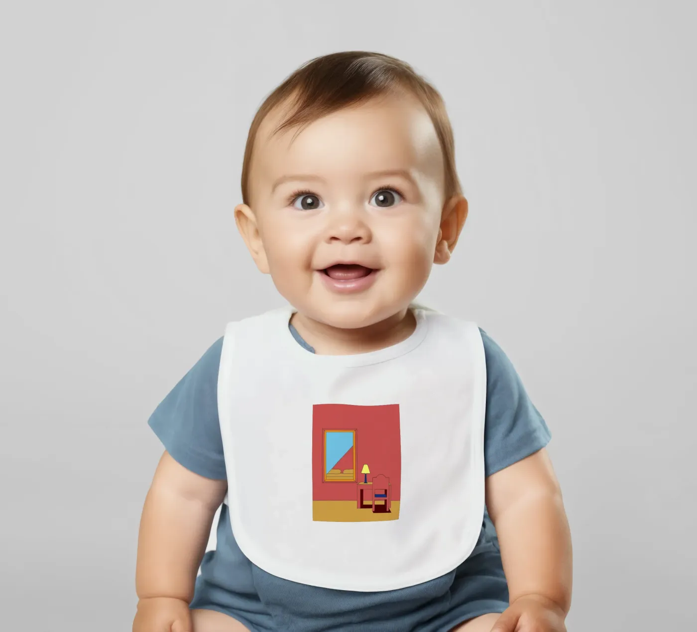 Mirror and Chair bavaglino da OUR SHOP