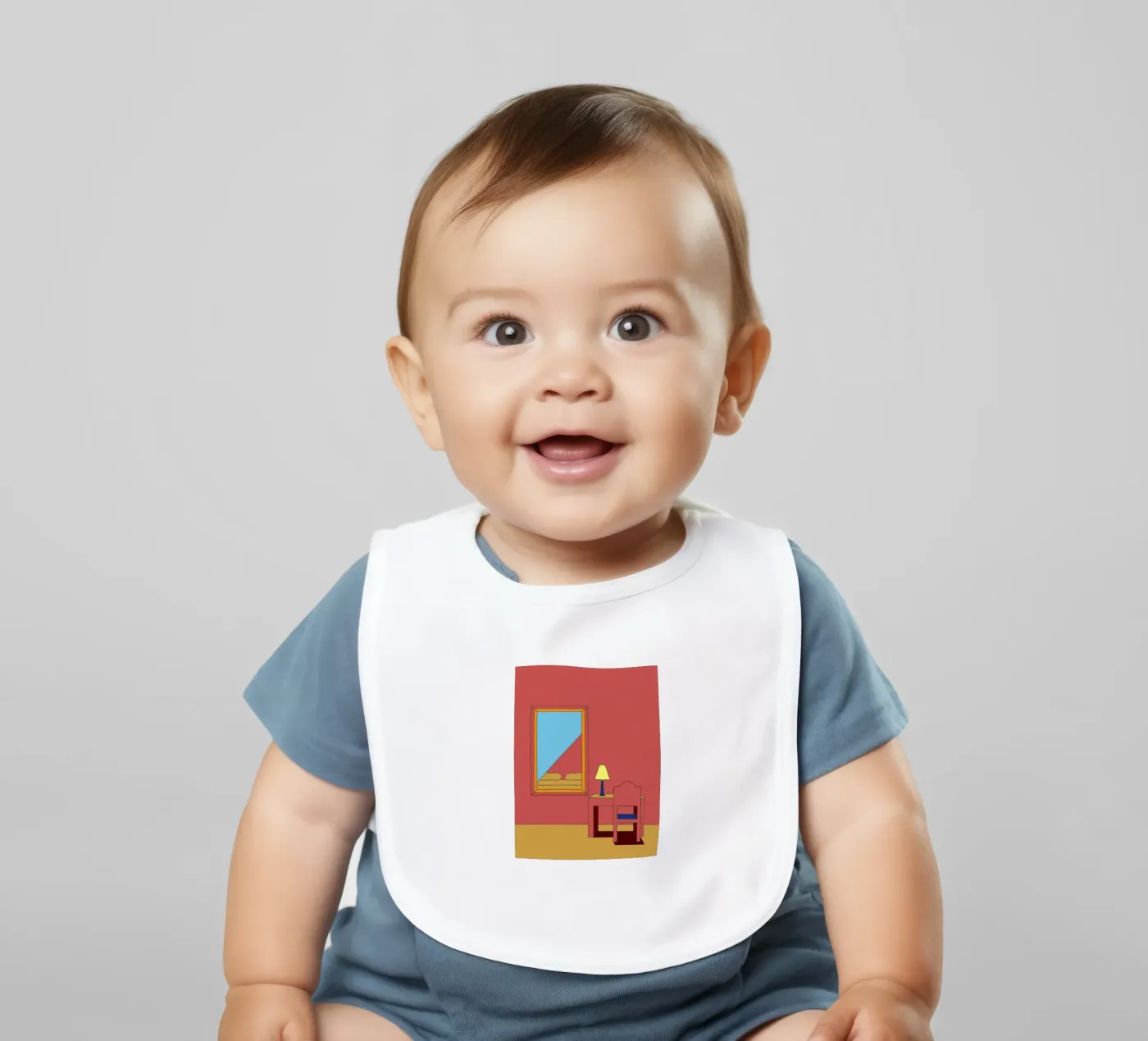 Mirror and Chair bavaglino da OUR SHOP