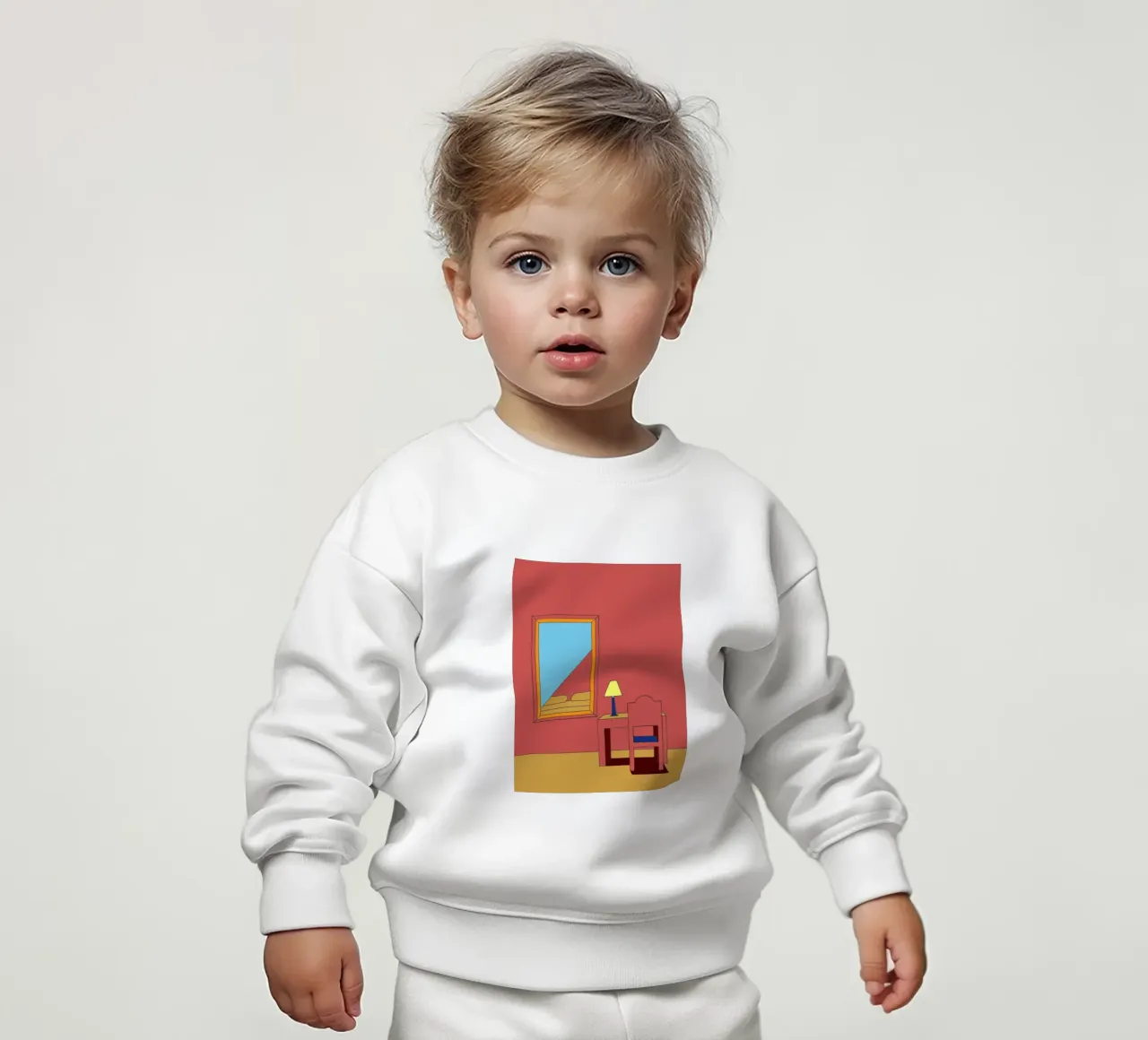 Specchio e sedia felpa neonato da OUR SHOP