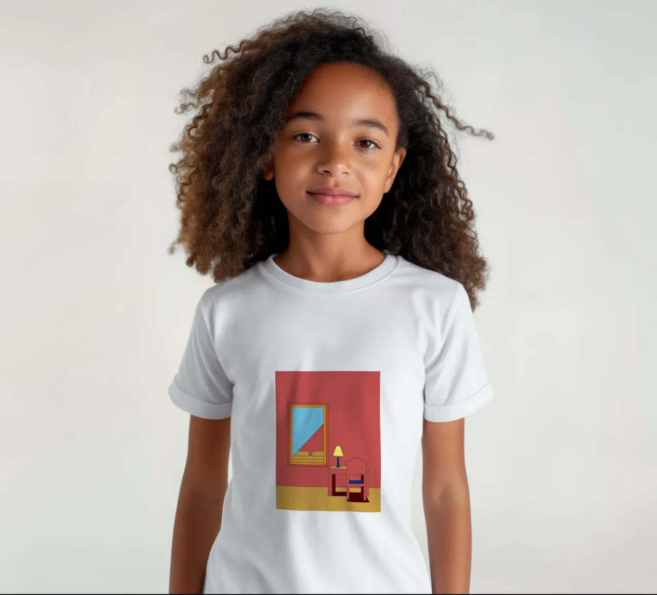 Specchio e sedia t-shirt bambini da OUR SHOP