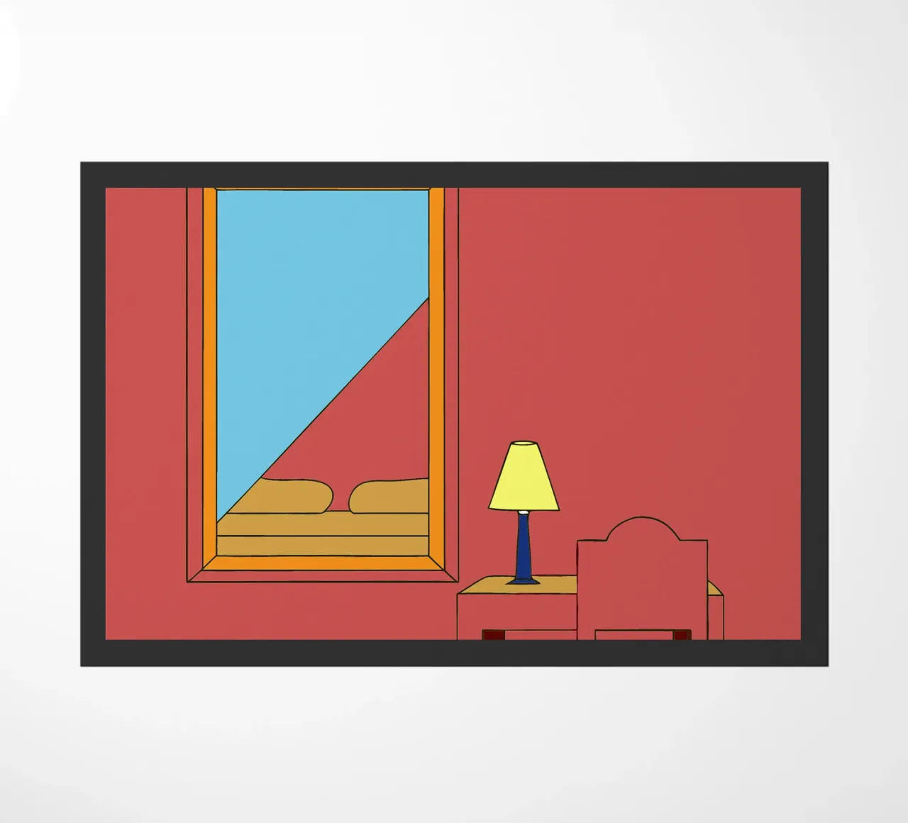 Specchio e sedia zerbino da OUR SHOP