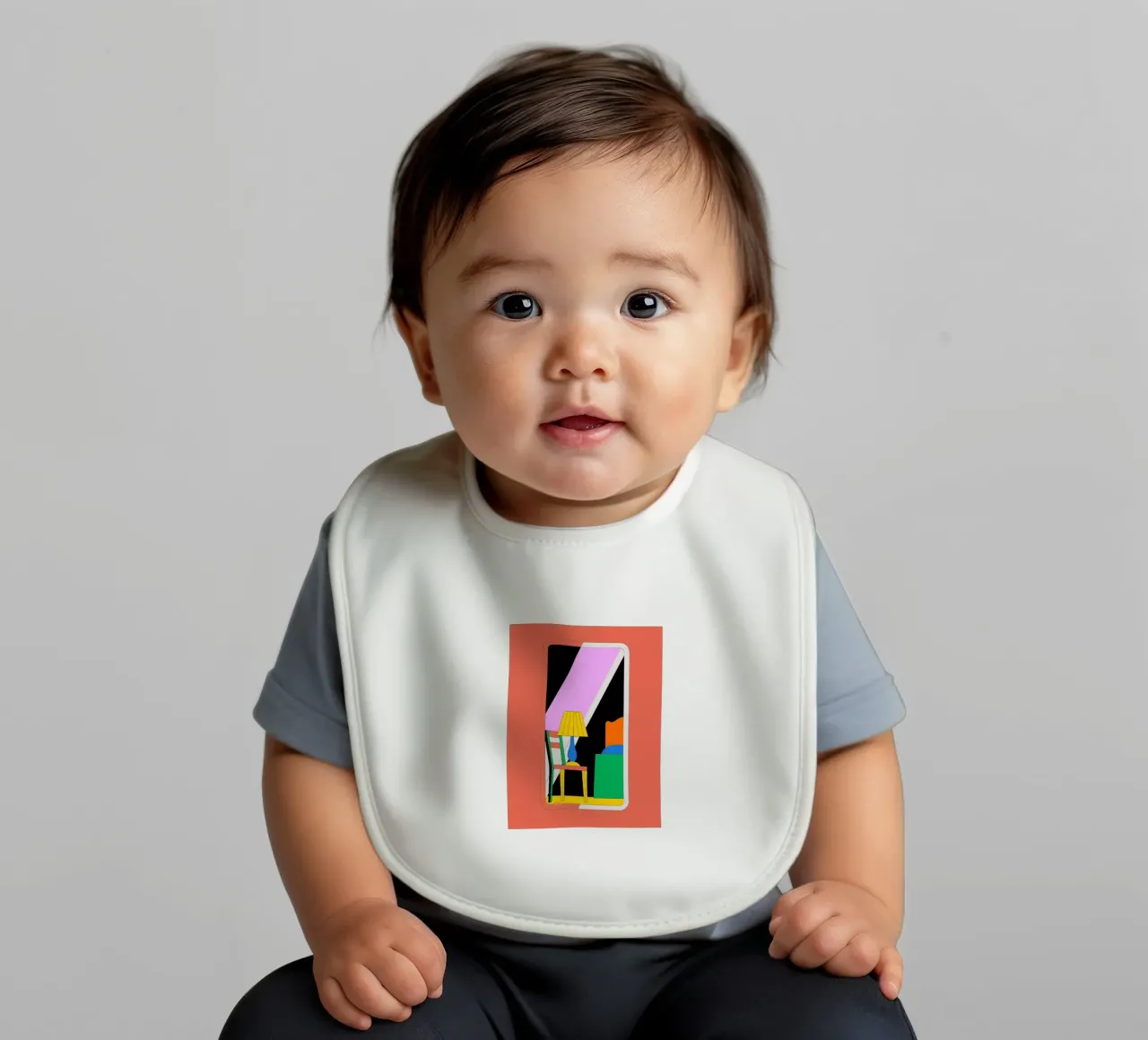 Specchio e sedia bavaglino da OUR SHOP