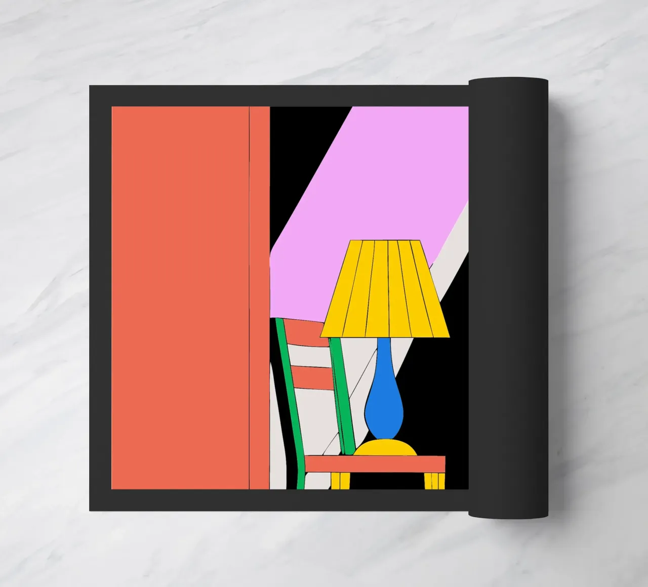 Specchio e sedia zerbino da OUR SHOP