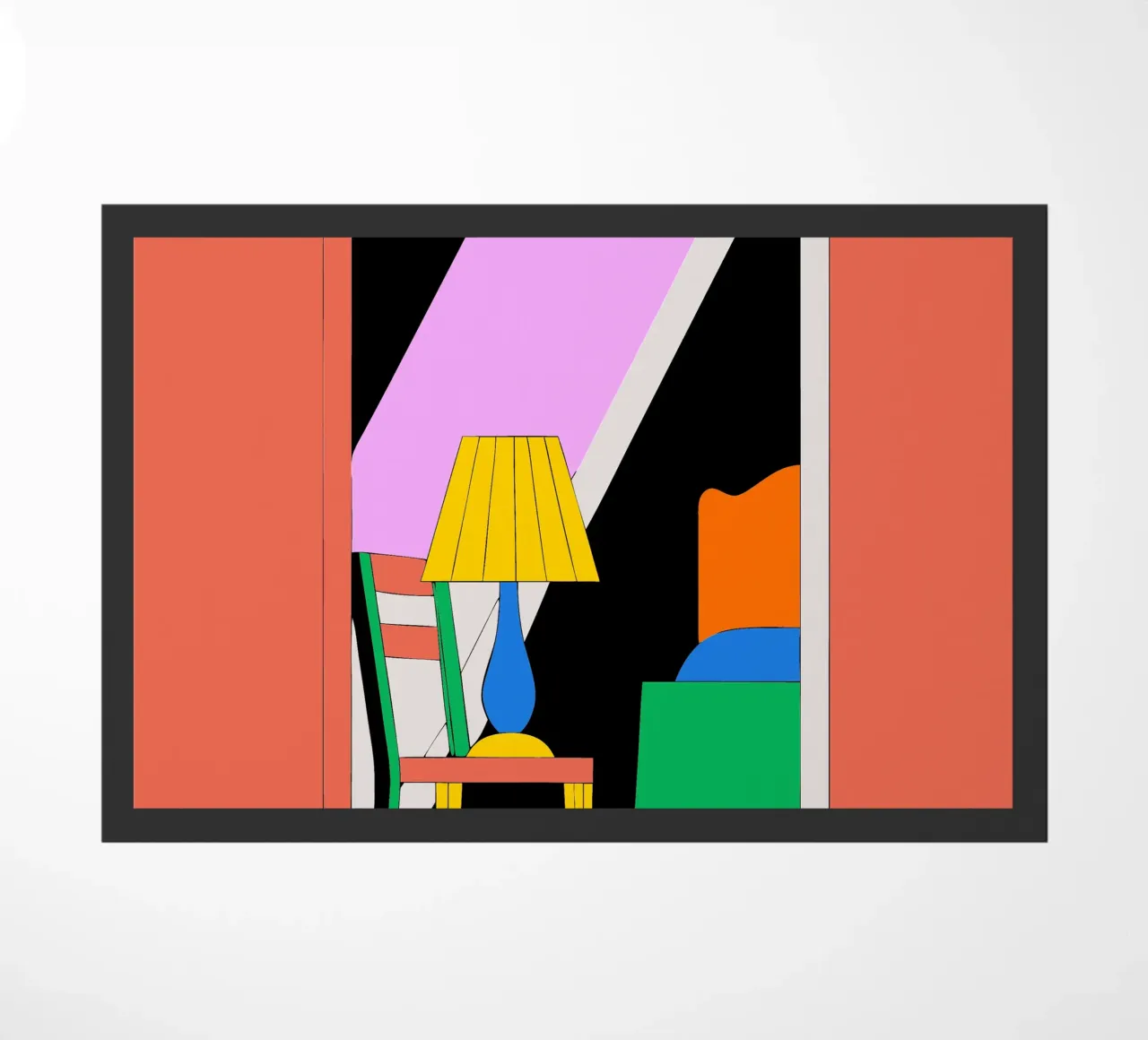 Specchio e sedia zerbino da OUR SHOP